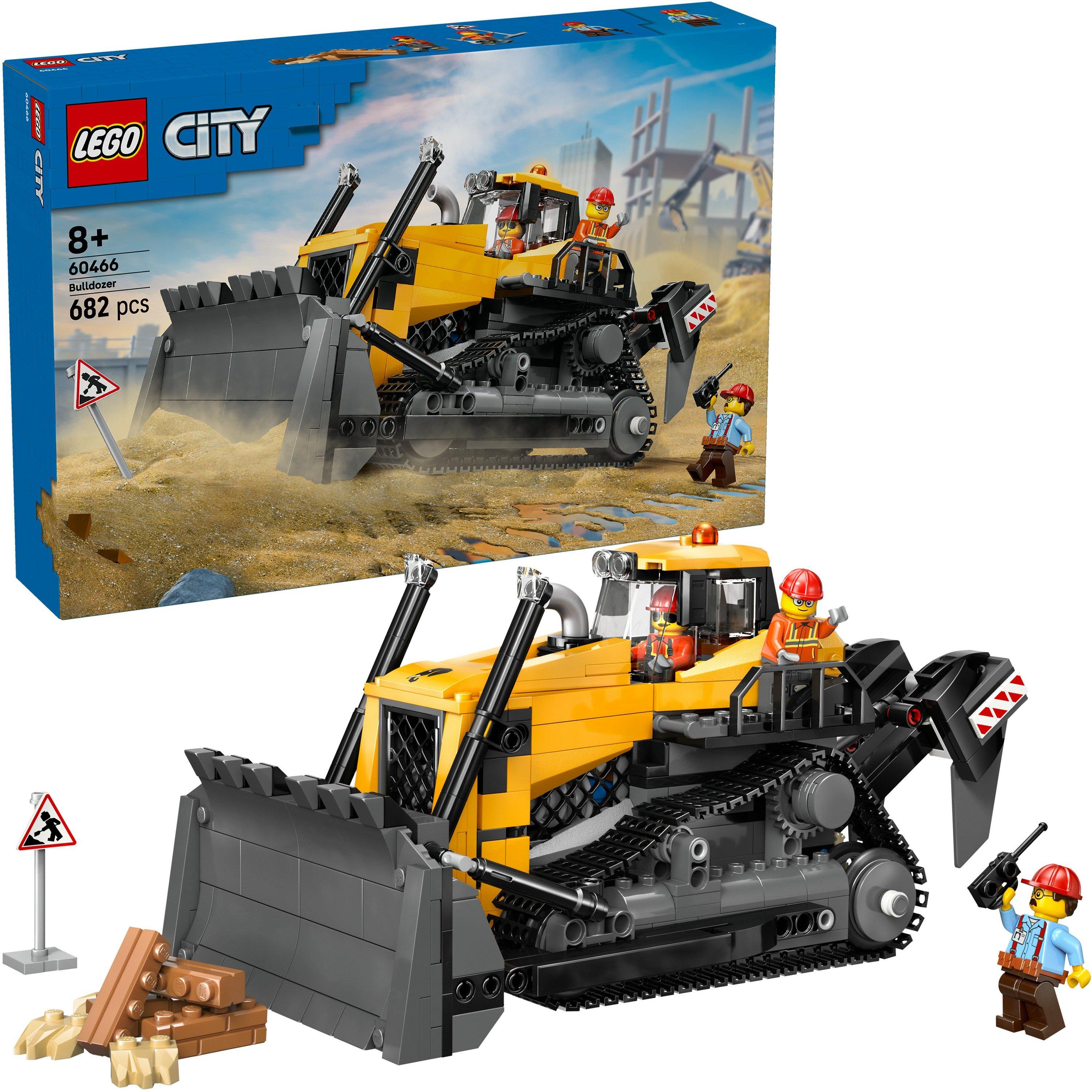 Yellow Bulldoze - LEGO - LEGO® City Yellow Bulldozer Construction Site Building Toy Playset 60466 - 1