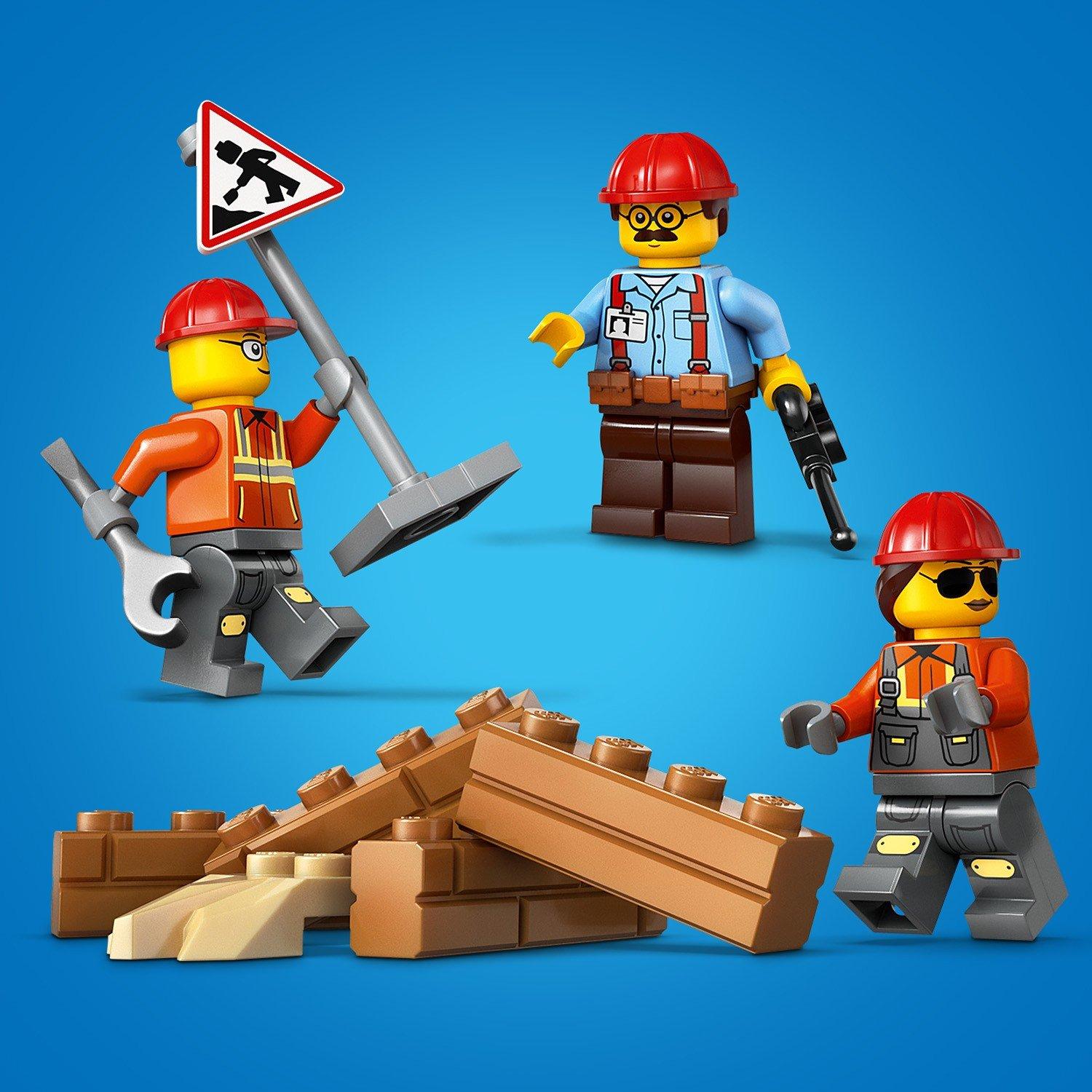 Žuti buldožer - LEGO - LEGO® City Yellow Bulldozer Construction Site Building Toy Playset 60466 - 12