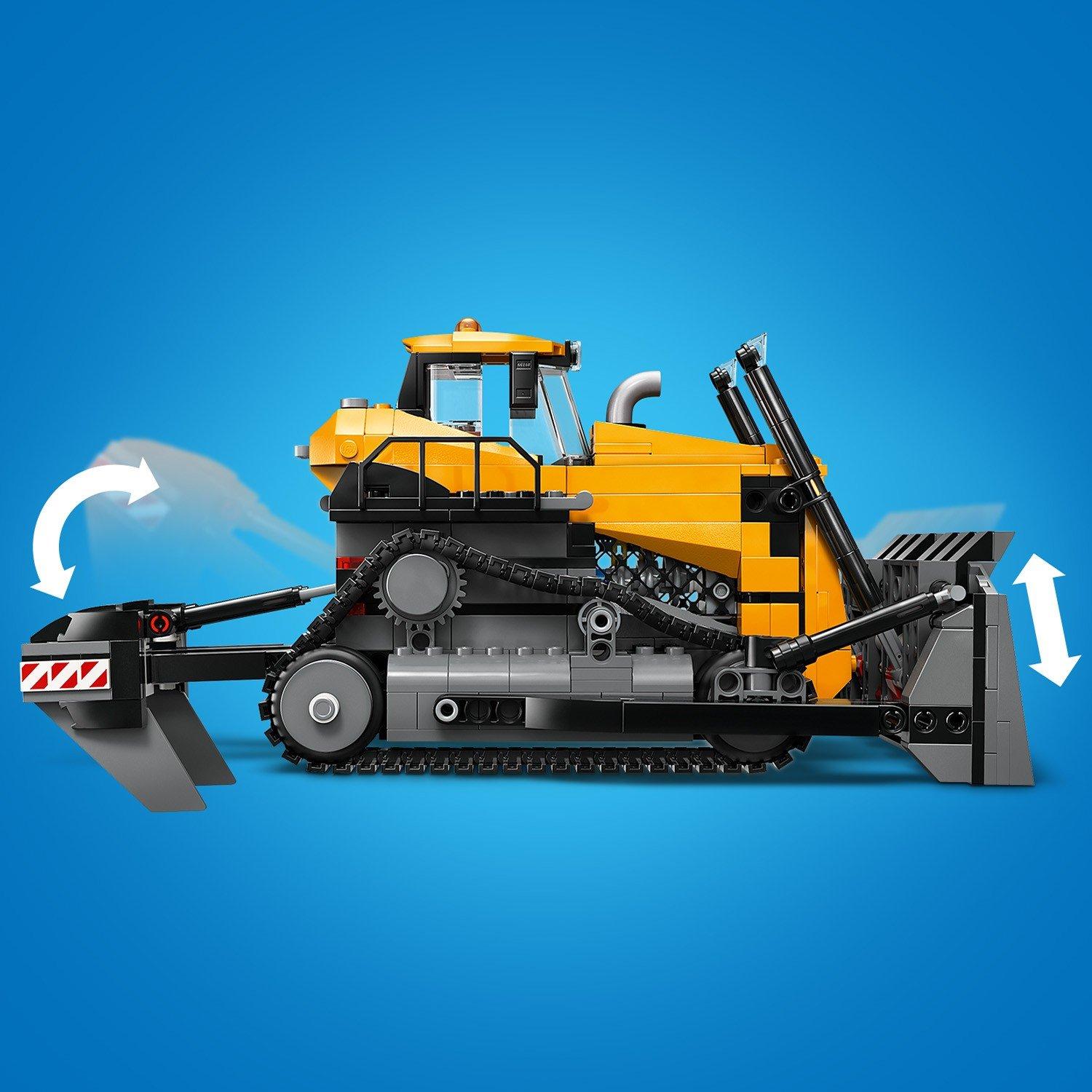 Žuti buldožer - LEGO - LEGO® City Yellow Bulldozer Construction Site Building Toy Playset 60466 - 10