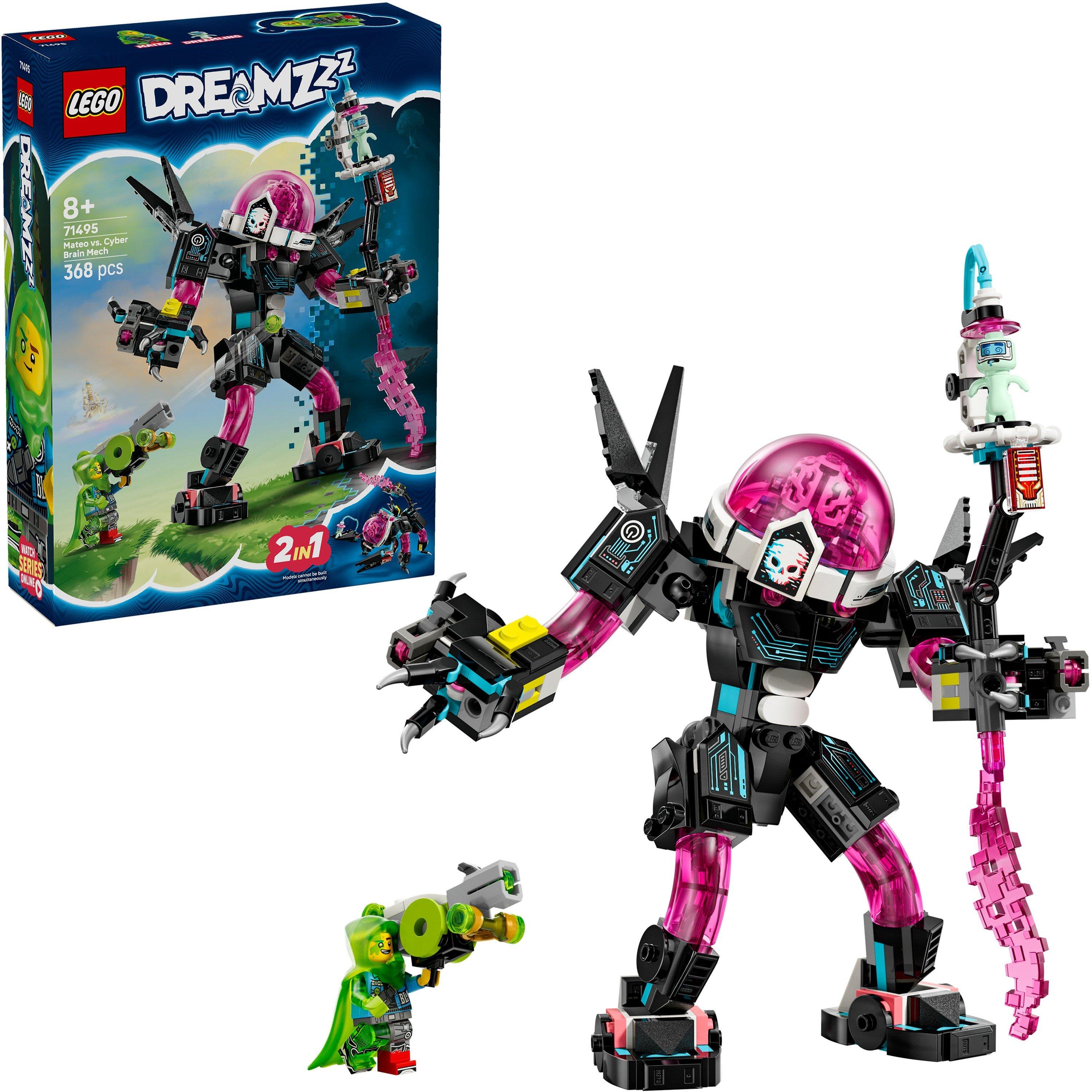 Cybr Brain Mech - LEGO - LEGO® DREAMZzz™ Mateo vs. Cyber Brain Mech Robot Toy 71495 - 1