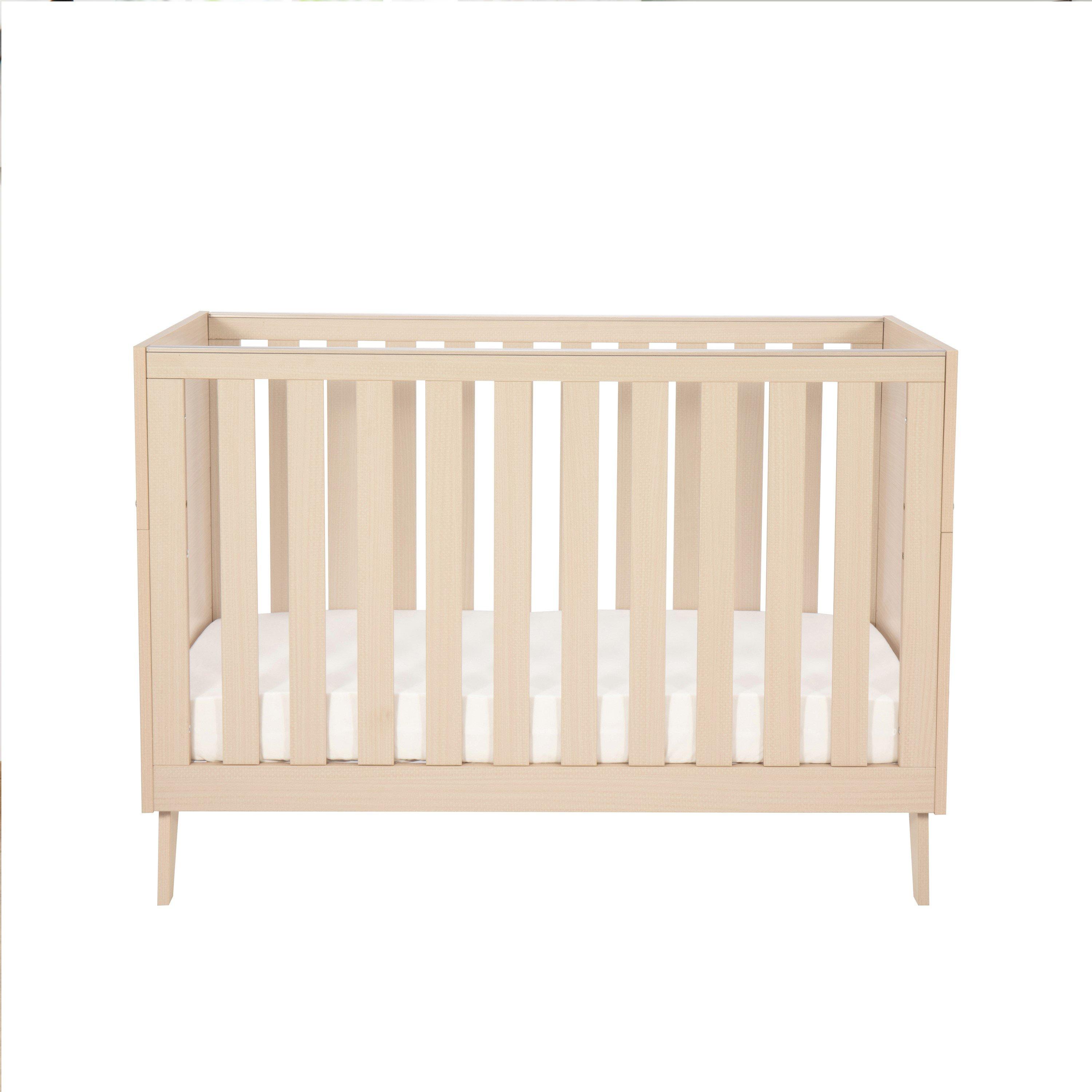 Natural - Babymore - Babymore Dante Mini Cot Bed - Natural - 7