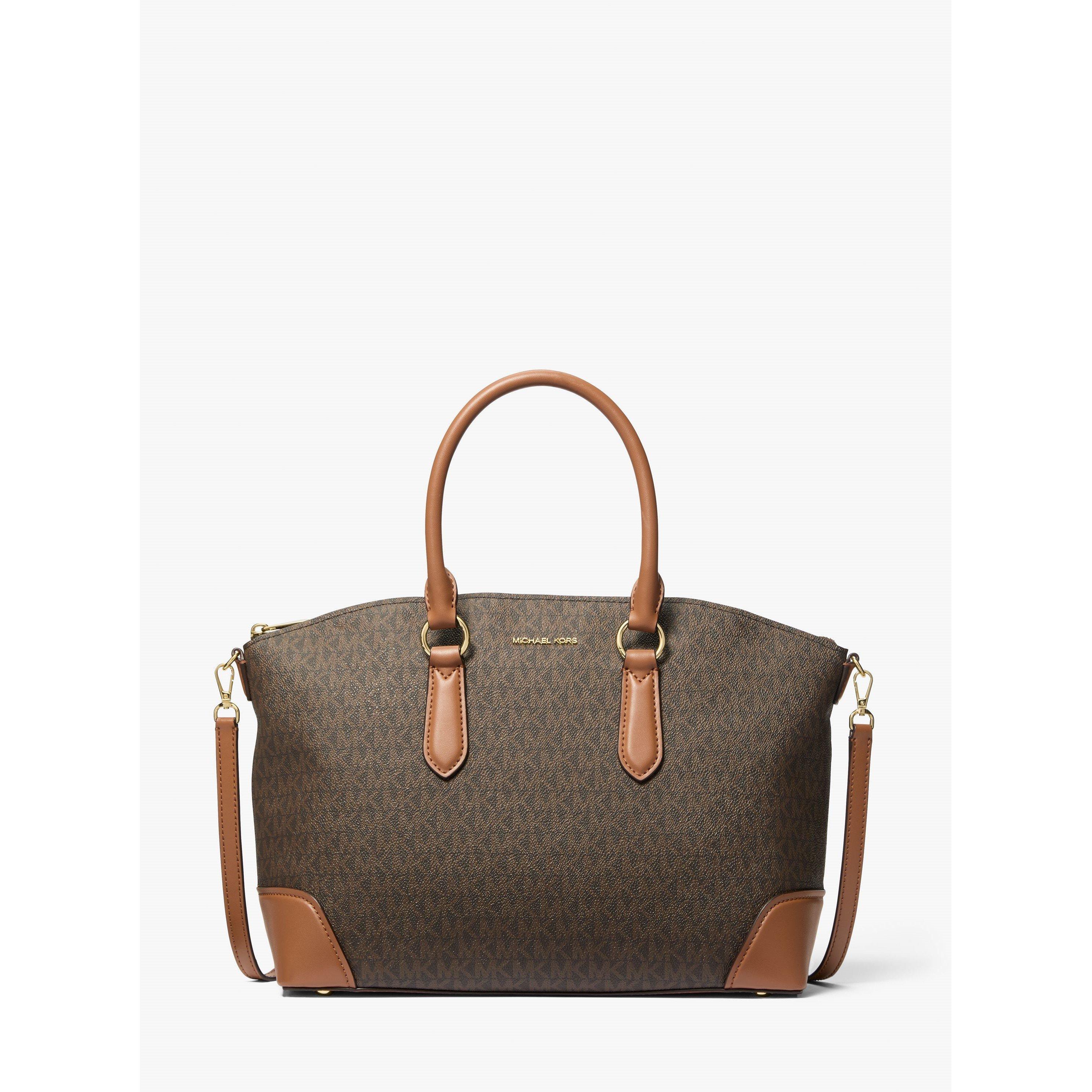 MICHAEL Michael Kors Women's Satchel Bag - Brown Acrn