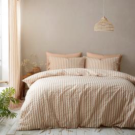 Pineapple Elephant Zanzibar Woven Stripe Duvet Cover Set
