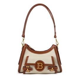 Balmain Buzz Hobo Canvas Handbag