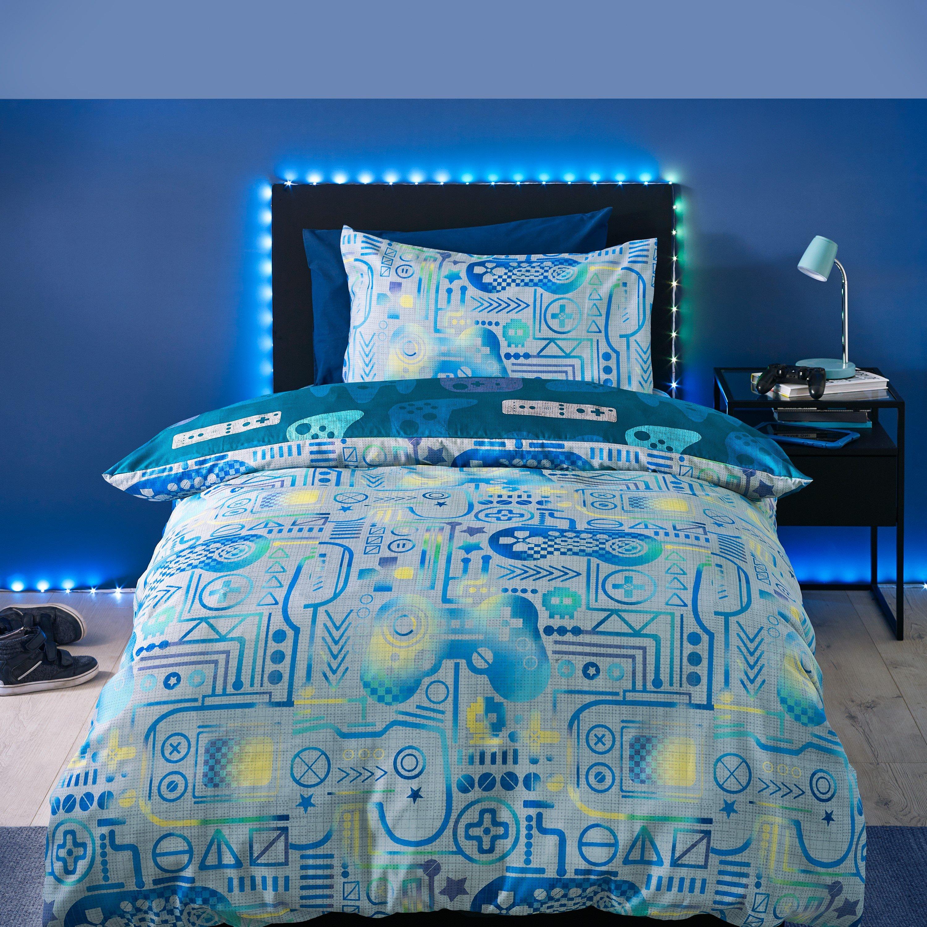 Grey - Catherine Lansfield - Gamer So Soft Duvet Cover Set Grey - 1