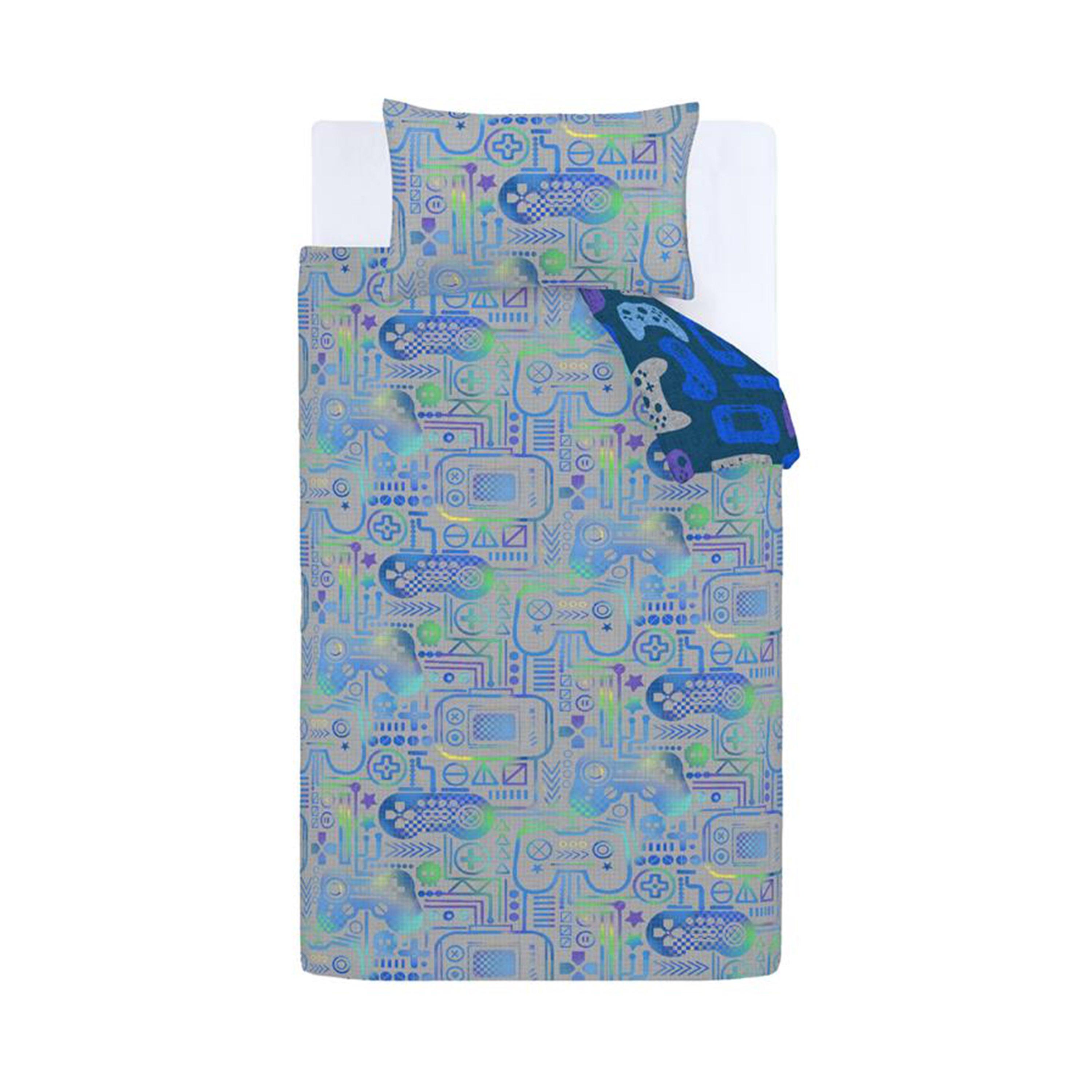 Grey - Catherine Lansfield - Gamer So Soft Duvet Cover Set Grey - 5