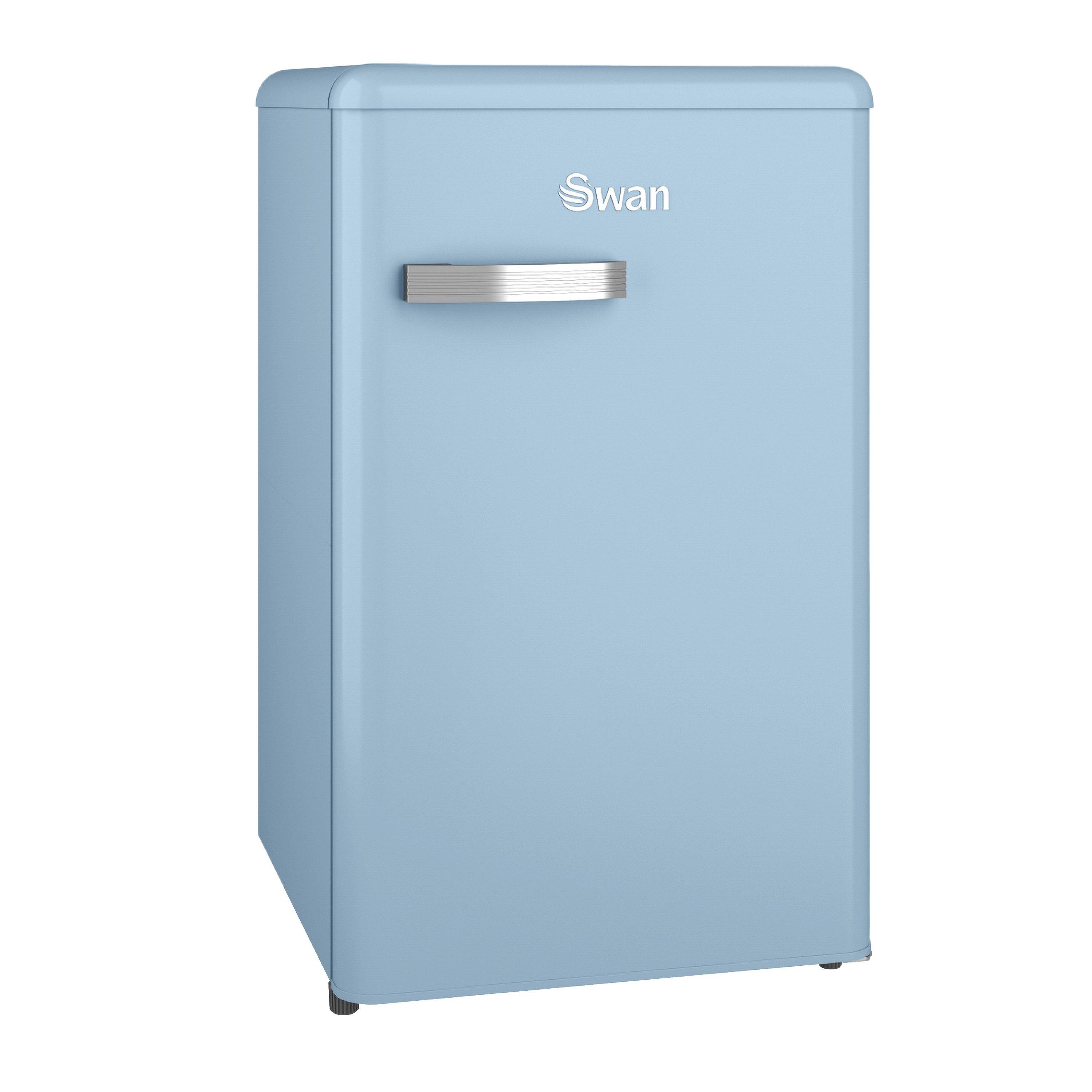 Blue - Swan - Retro Under Counter Fridge - Blue - 1