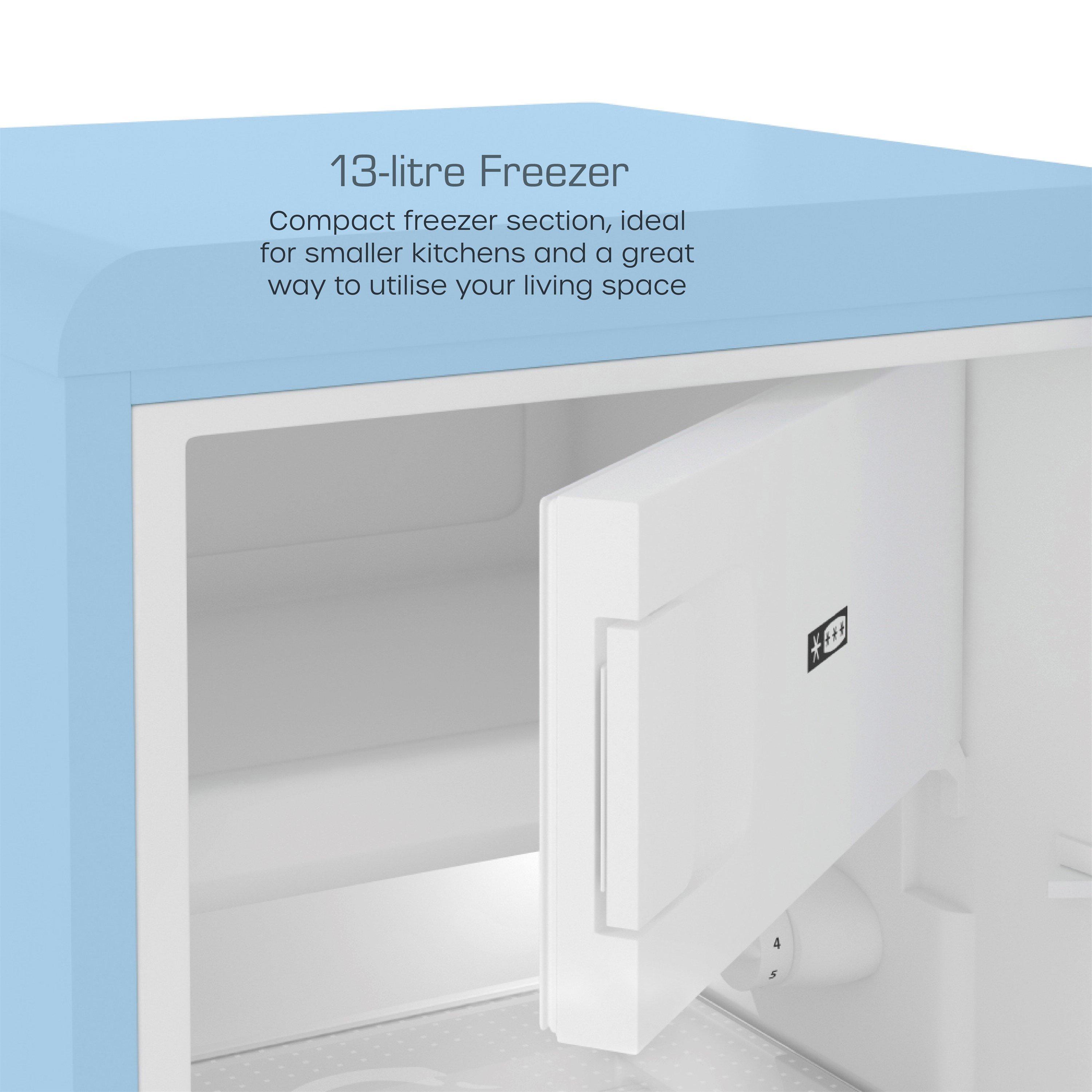 Blue - Swan - Retro Under Counter Fridge - Blue - 6