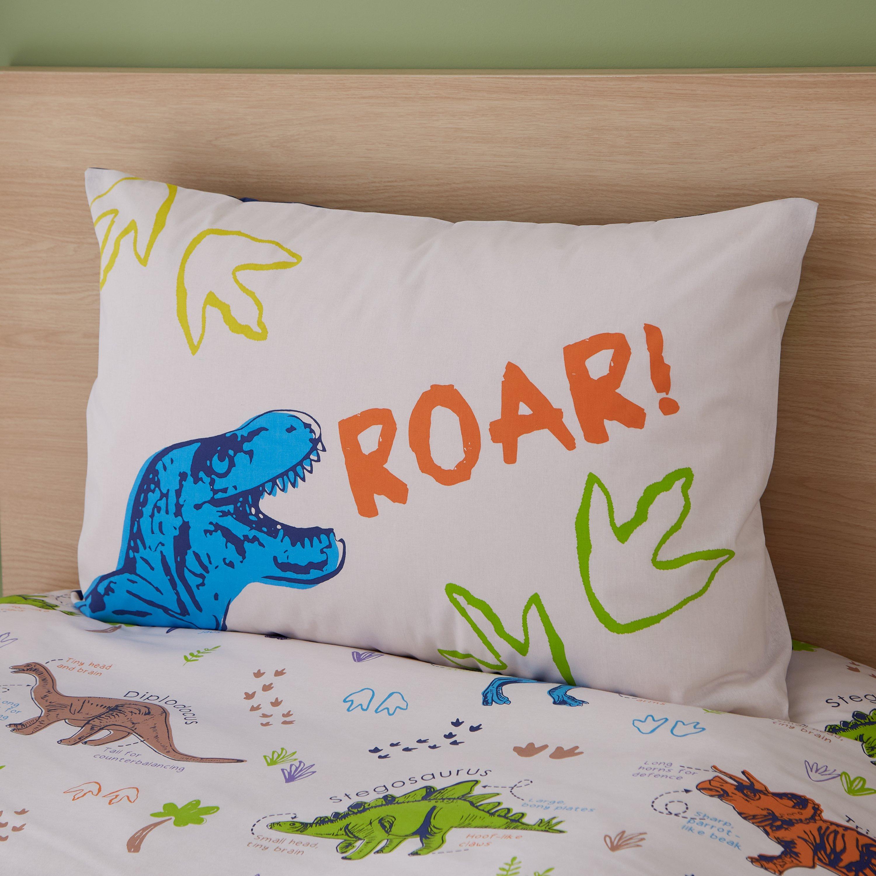 Natural - Catherine Lansfield - Prehistoric Dinosaurs Reversible Duvet Cover Set - 3