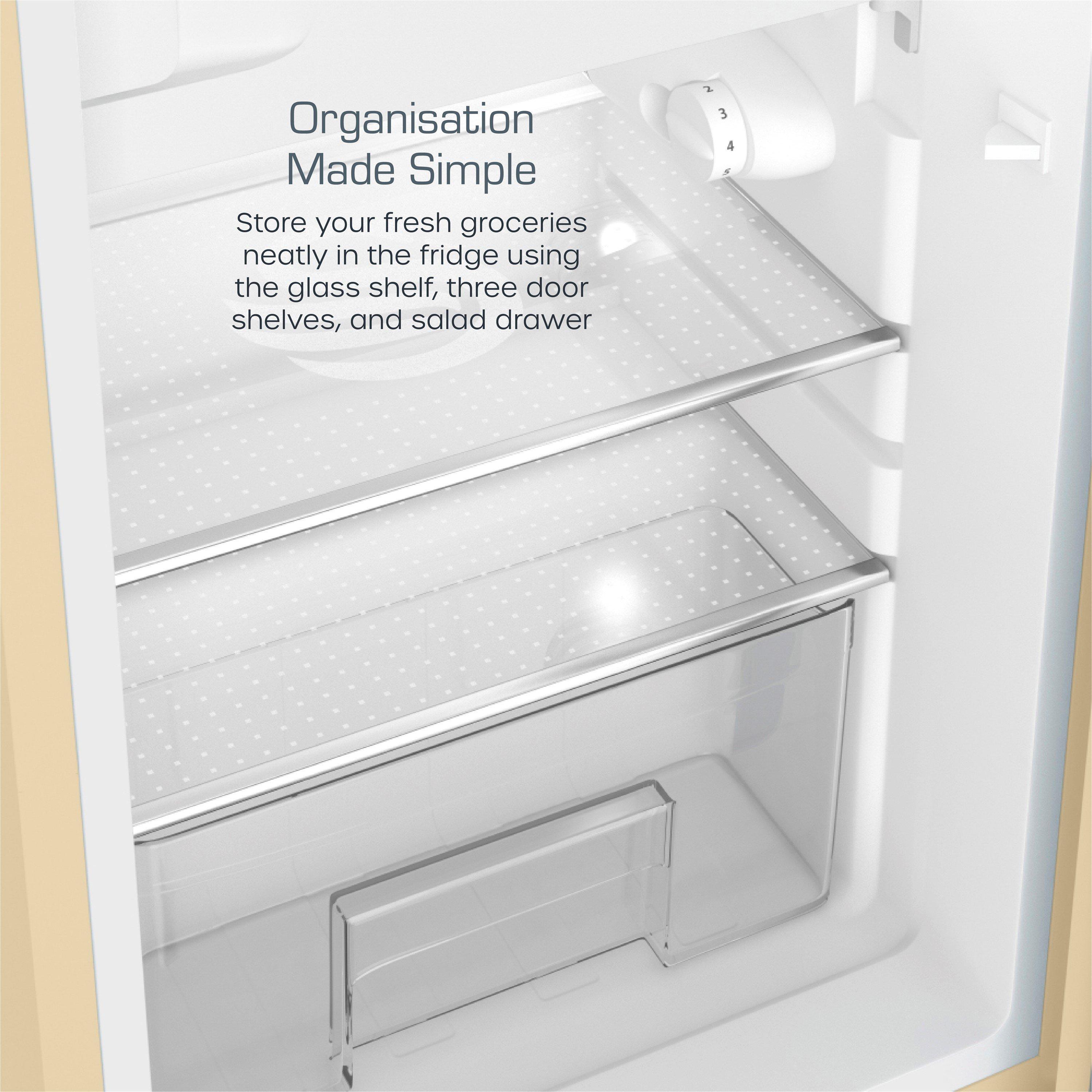 Cream - Swan - Retro Under Counter Fridge Cream - 4