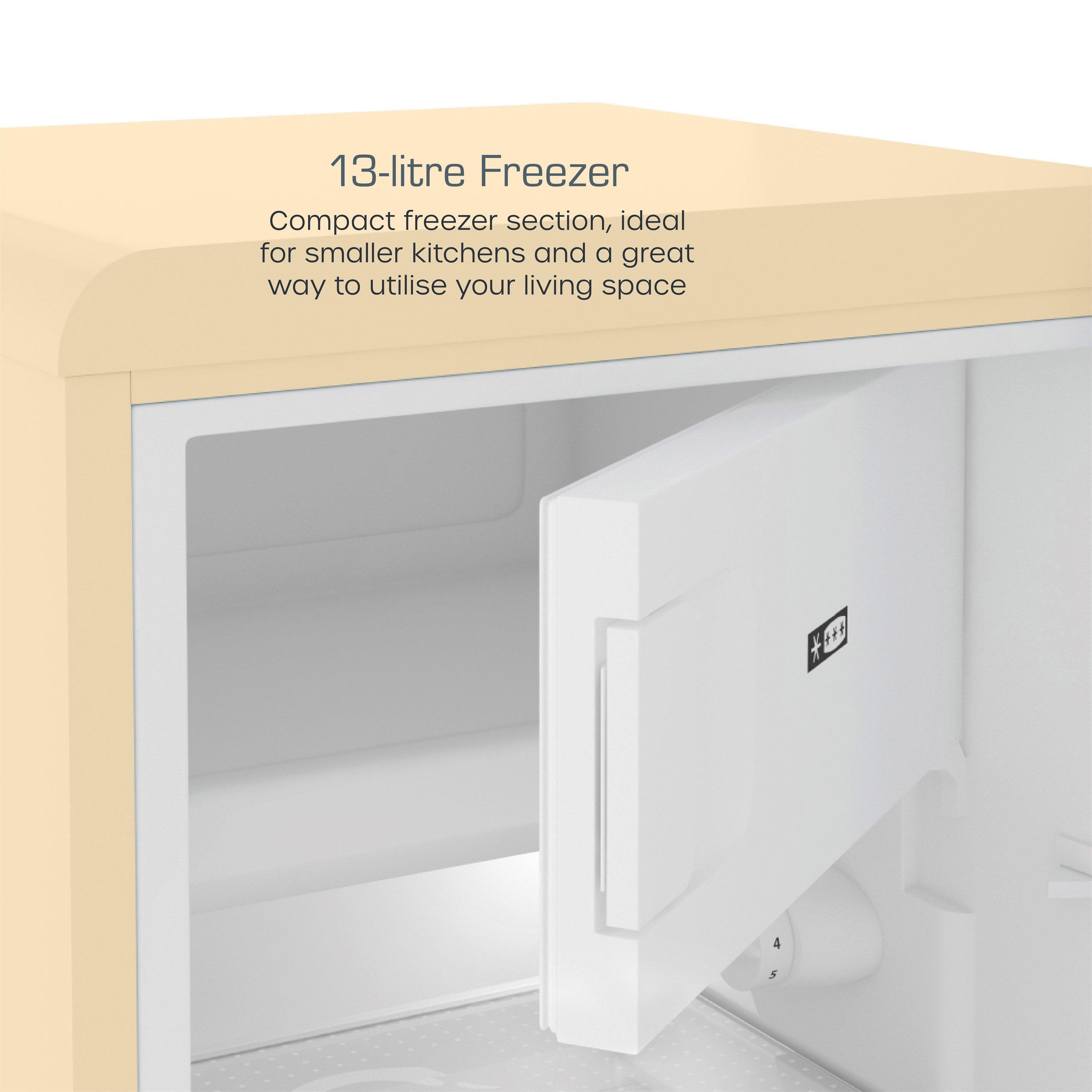 Cream - Swan - Retro Under Counter Fridge Cream - 5