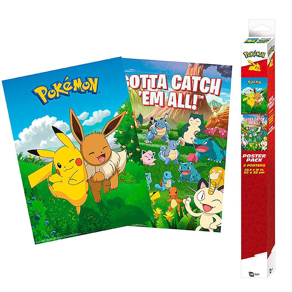 Merchandise - Pokemon - Pokémon SET 2 POSTERS CHIBI - 52X38 - 1