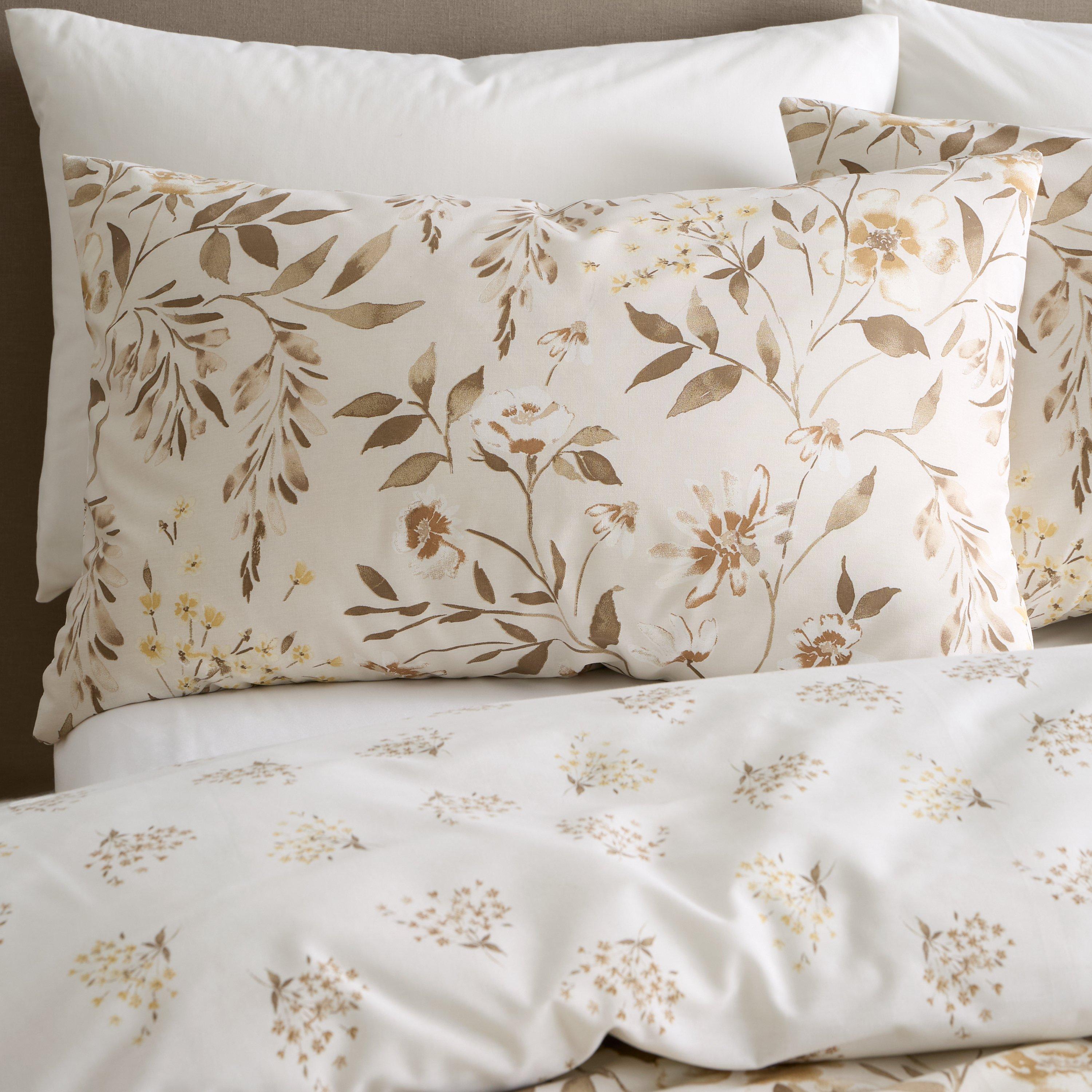 Natural - Catherine Lansfield - Isadora Floral Reversible Duvet Cover Set - 3