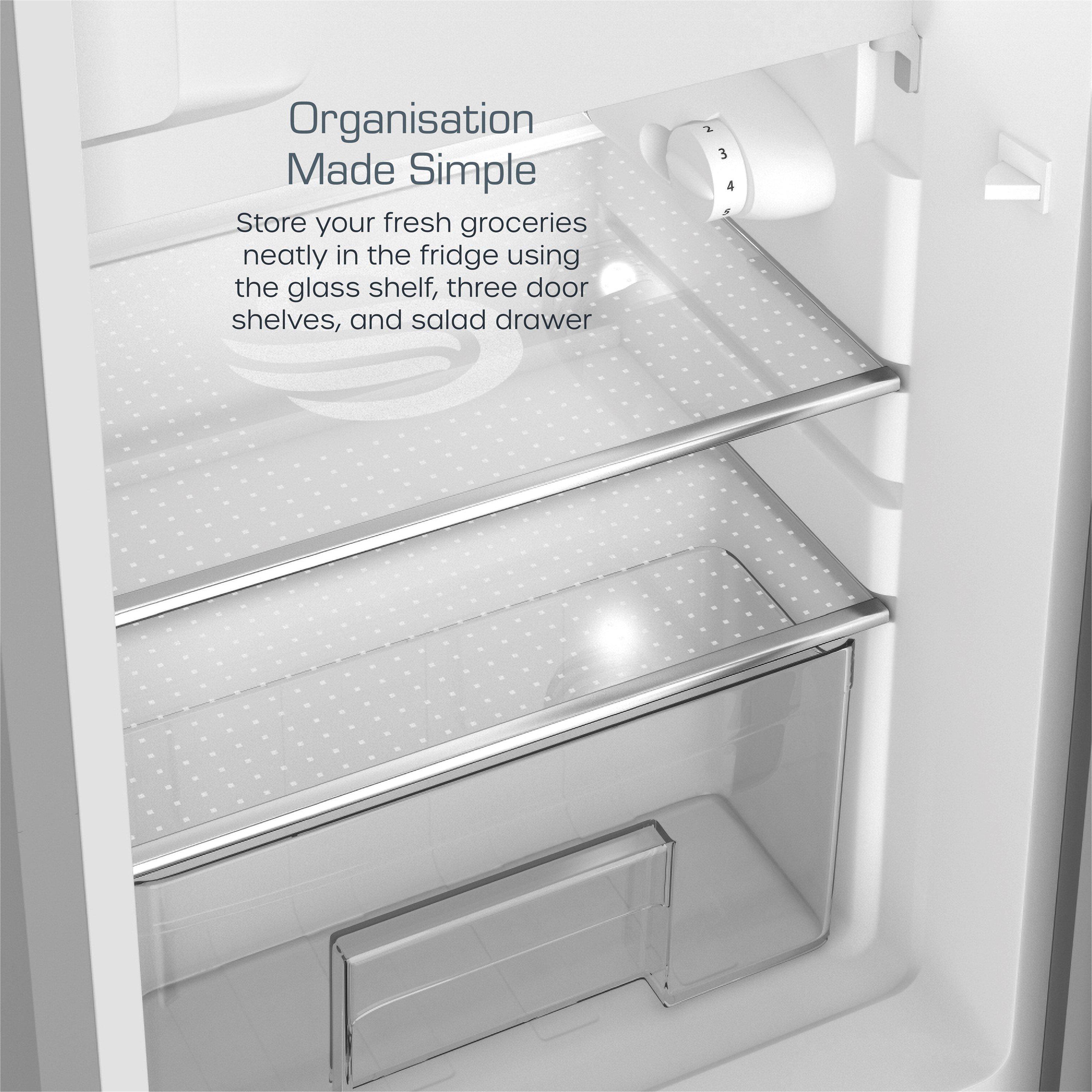 Grey - Swan - Retro Under Counter Fridge Grey - 4