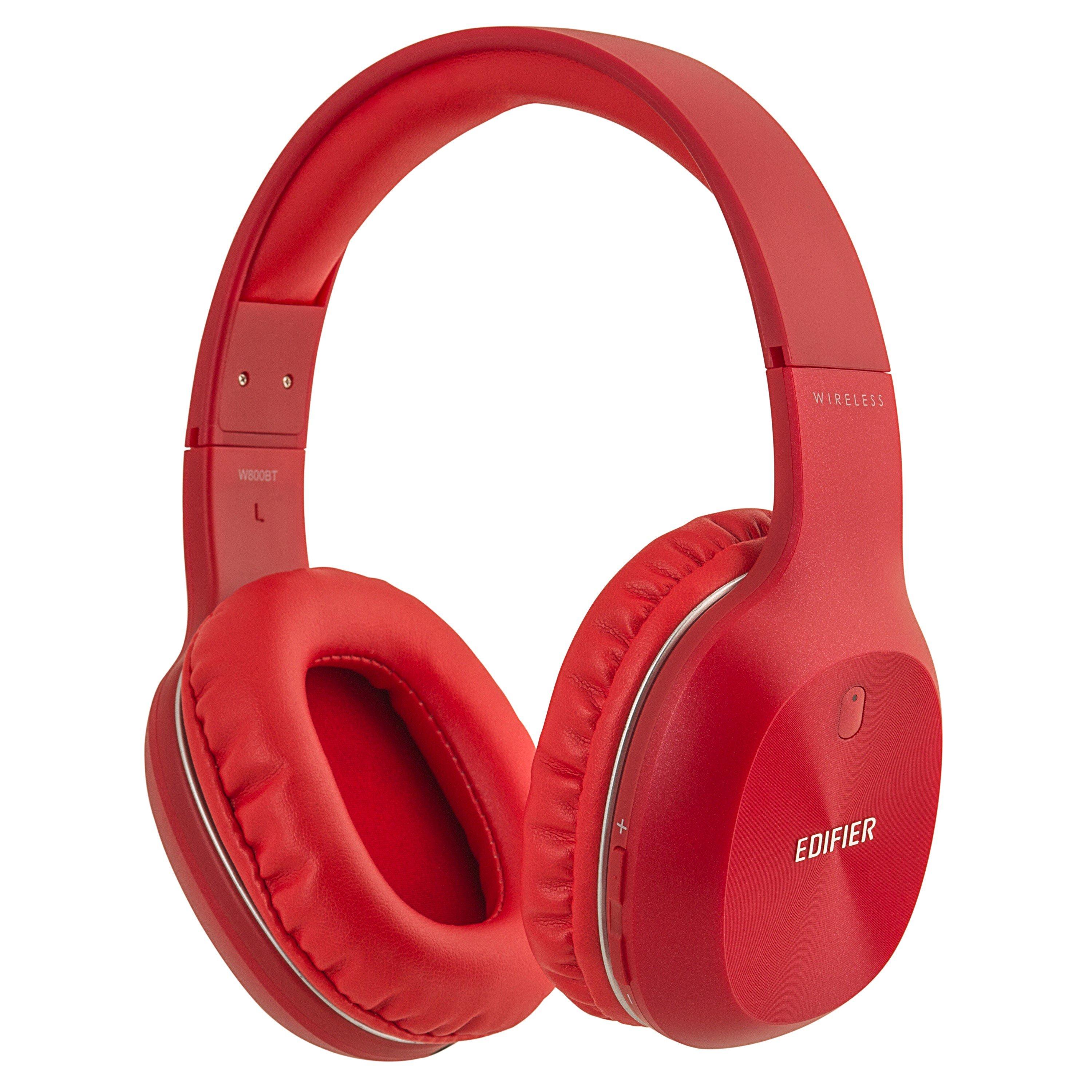 Red - Edifier - W800BT Plus Bluetooth Headphones Red - 1