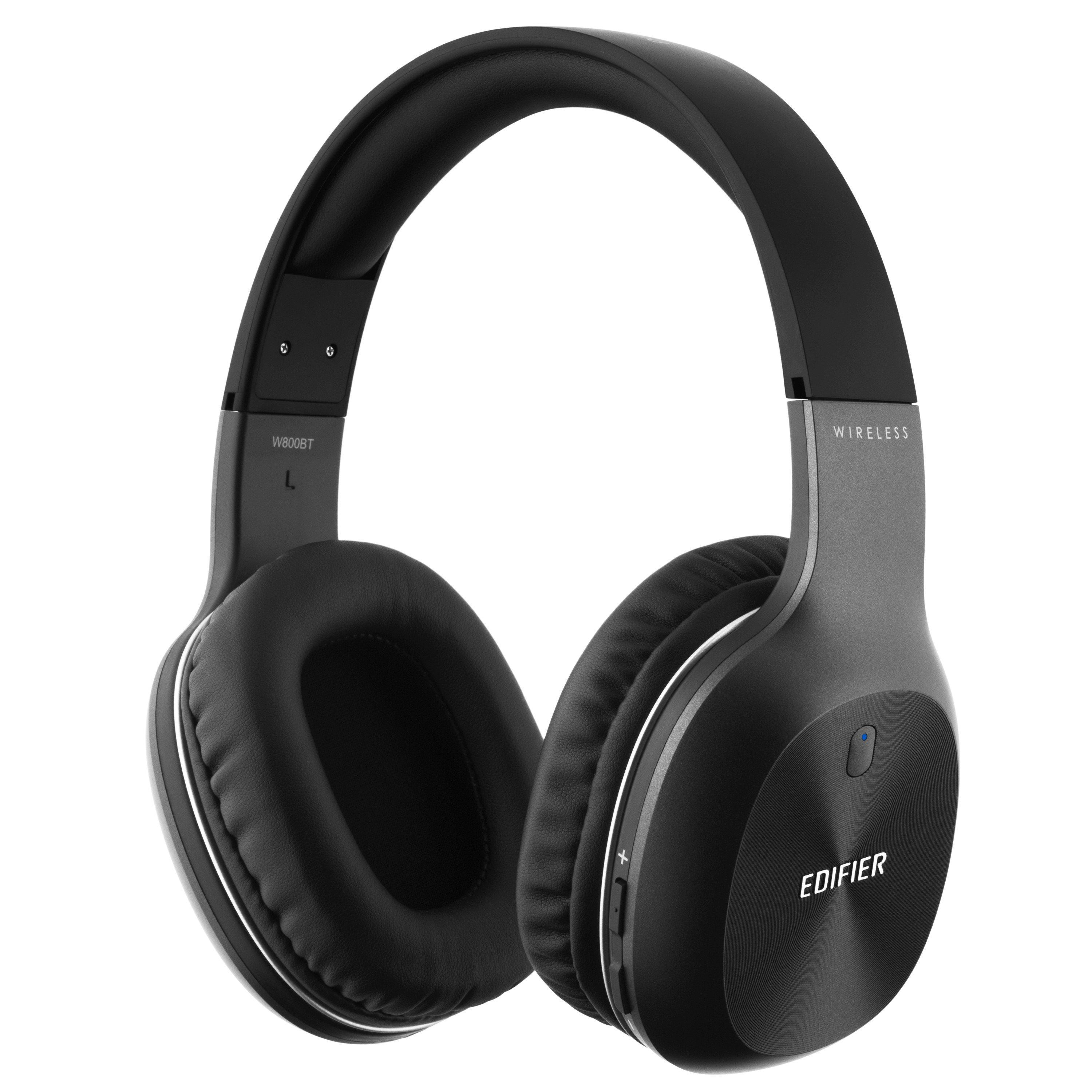 Black - Edifier - Edifier W800BT Plus Bluetooth Headphones Black - 1