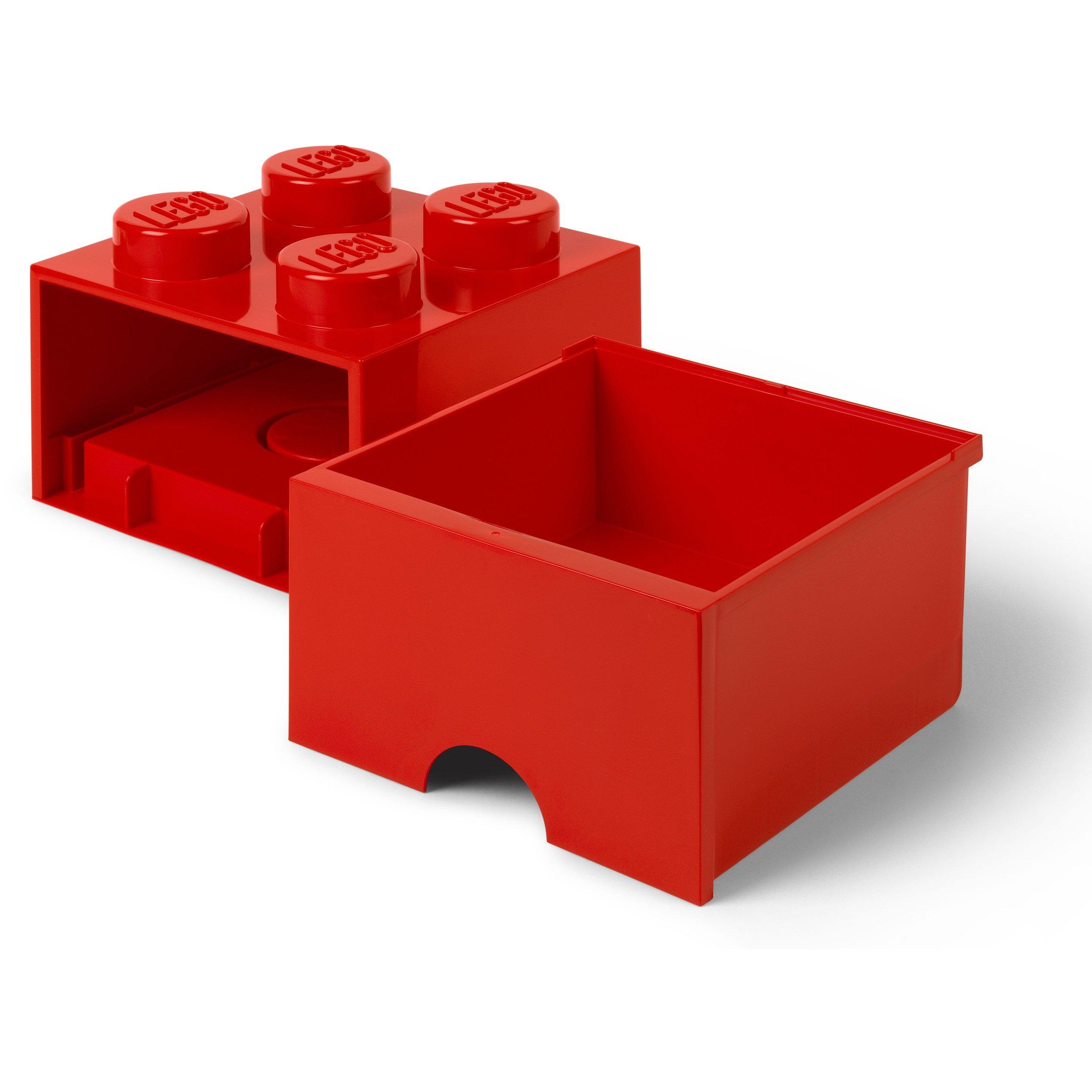 Red - LEGO - 4 Brick Drawer - 1
