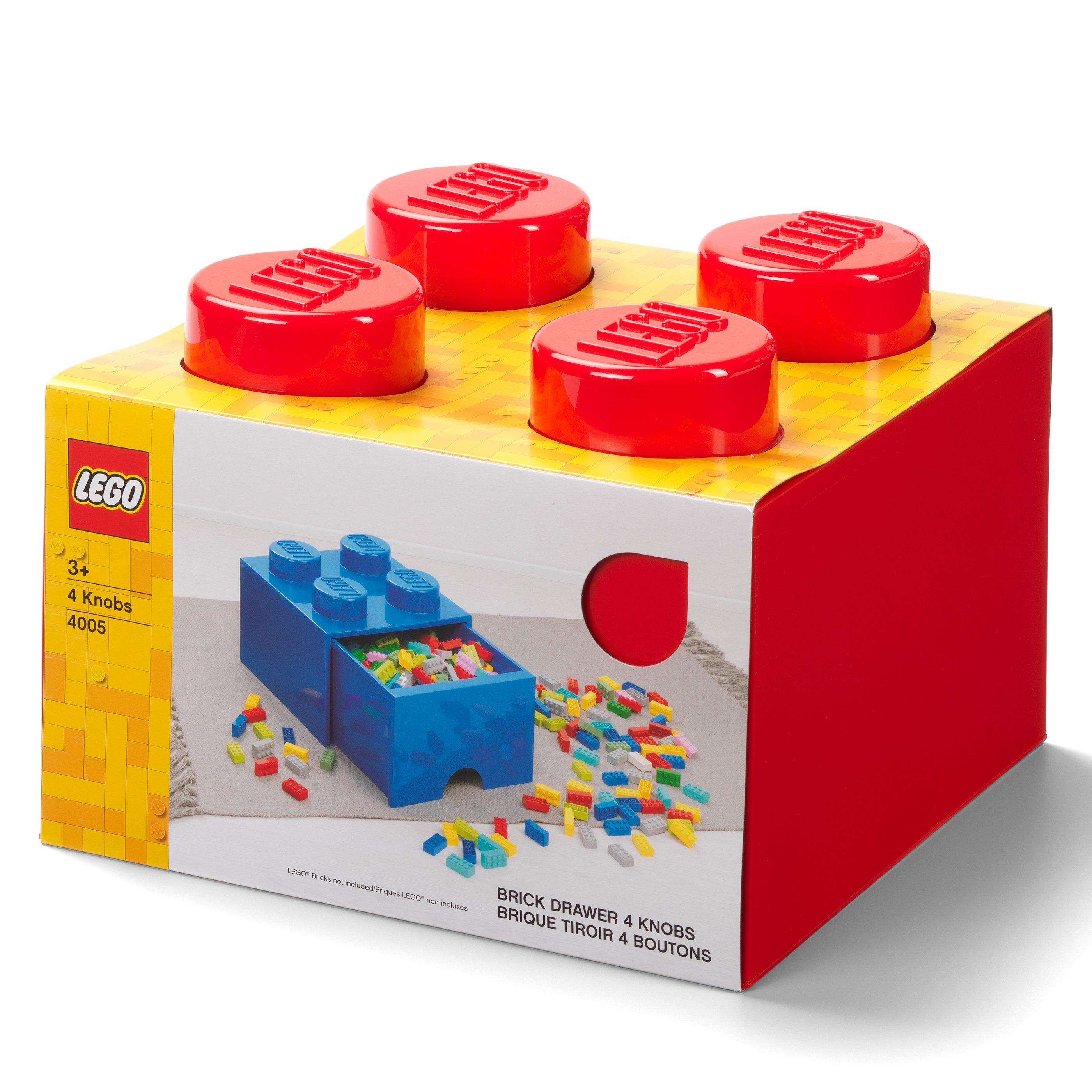 Red - LEGO - 4 Brick Drawer - 2