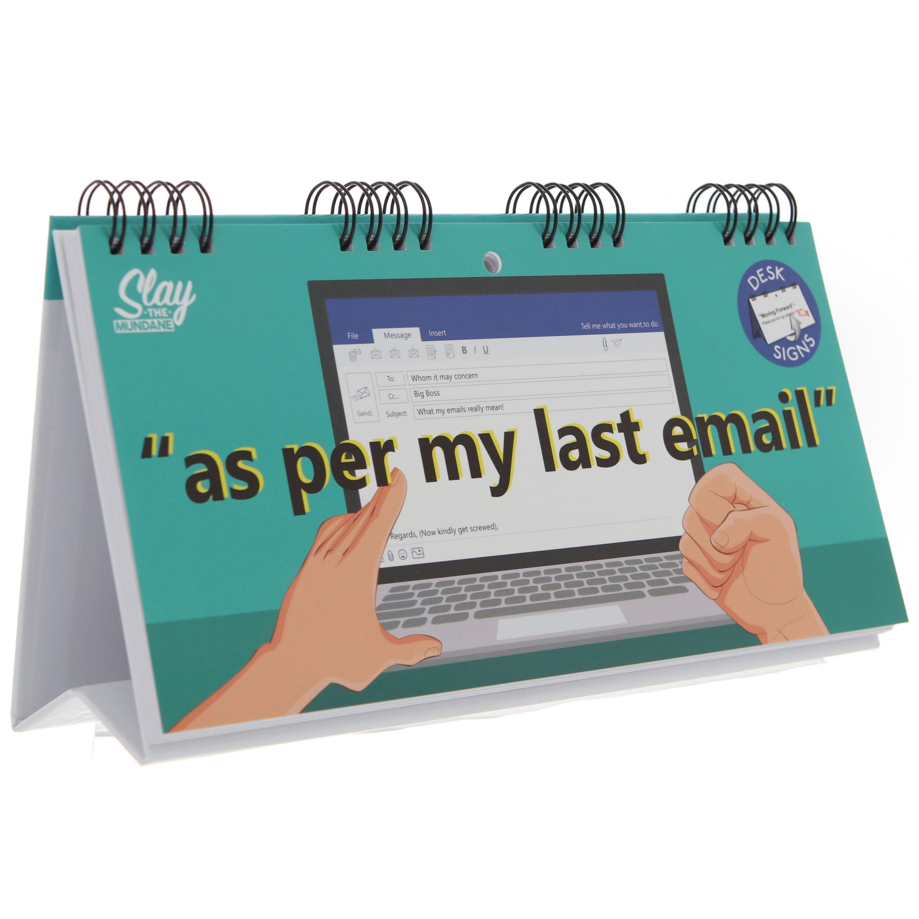 None - Boxer Gifts - As Per My Last Email Flipbook - Secret Santa Gift - 1