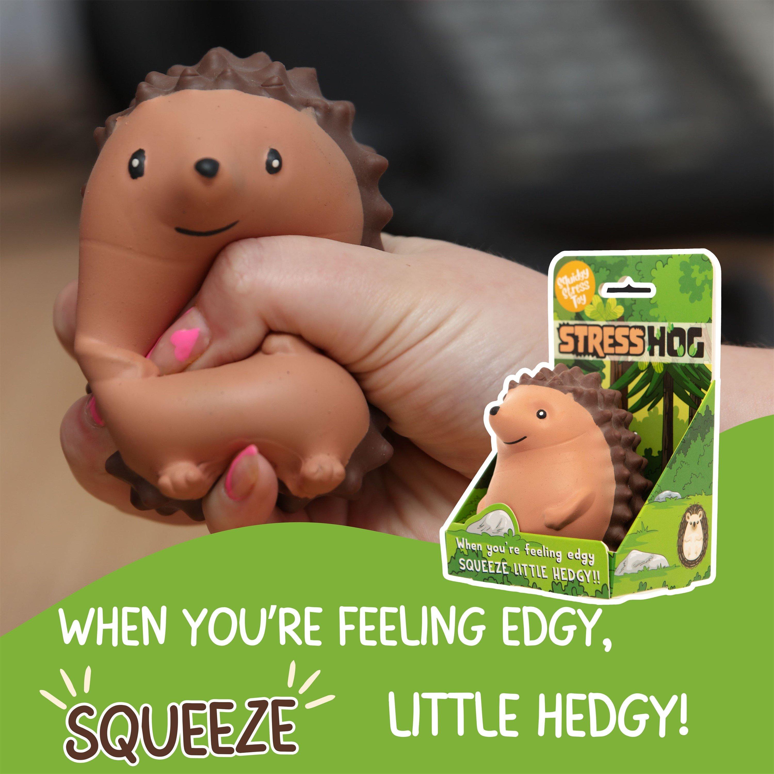 Brown - Boxer Gifts - Stress Hog Stress toy - Hedgehog Fidget/Stress Toy - 2