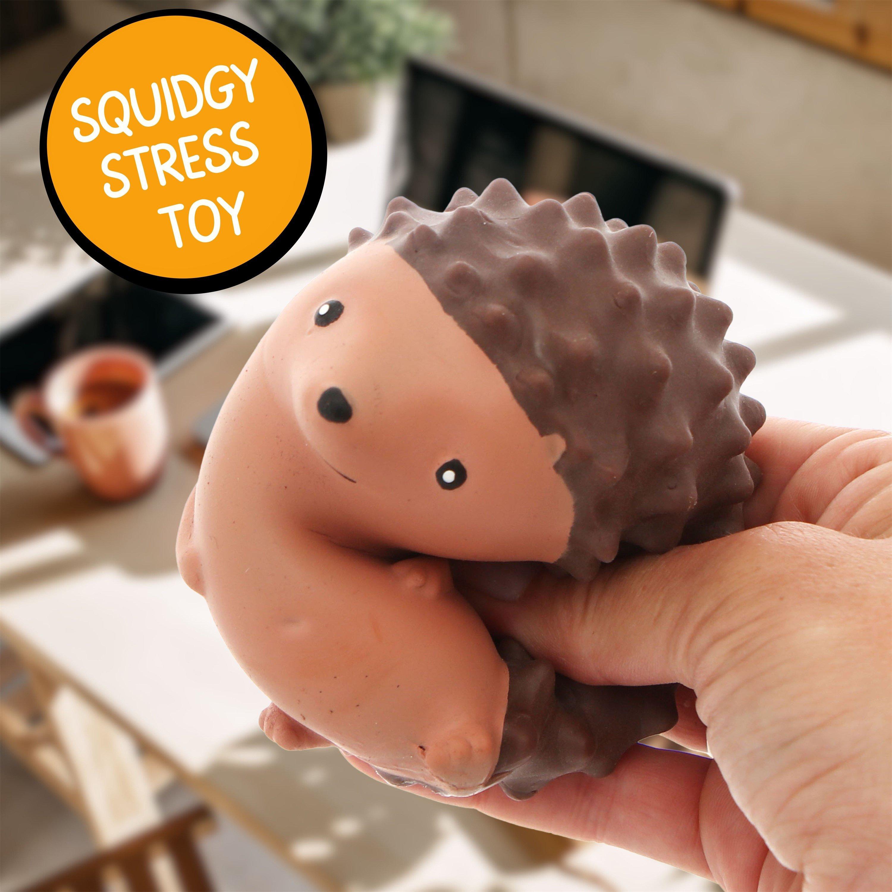 Brown - Boxer Gifts - Stress Hog Stress toy - Hedgehog Fidget/Stress Toy - 3