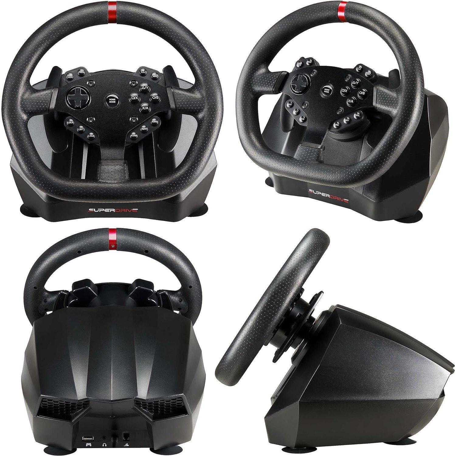Black - Subsonic - GS950X Gaming Steering Wheel For Xbox One/X/S PS4 - 2