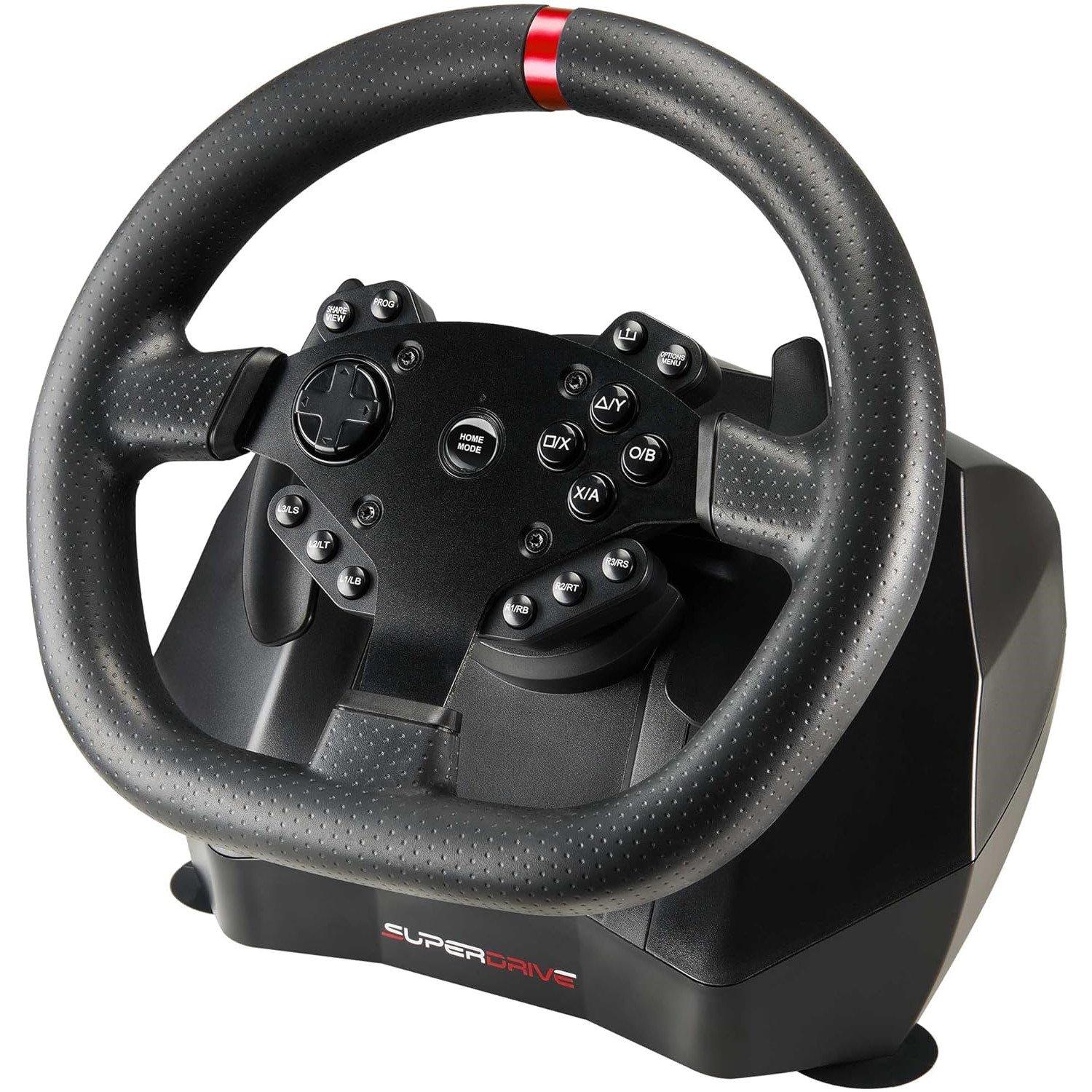 Black - Subsonic - GS950X Gaming Steering Wheel For Xbox One/X/S PS4 - 4