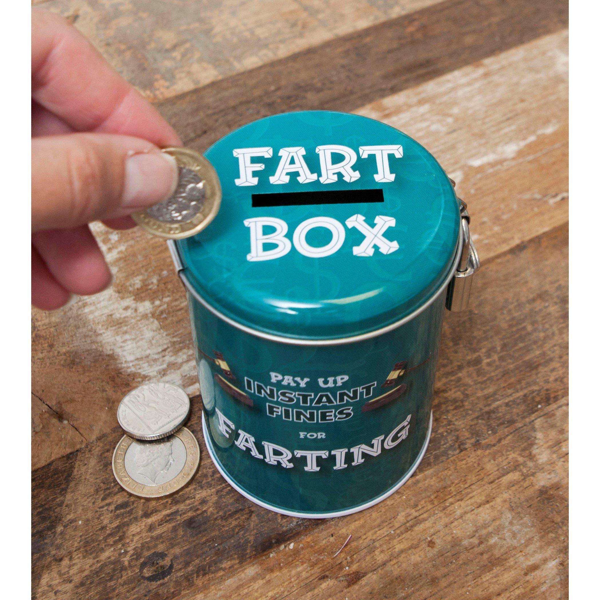 Turquoise - Boxer Gifts - Farting Fine Money Tin  Funny Gift for Husbands - 2
