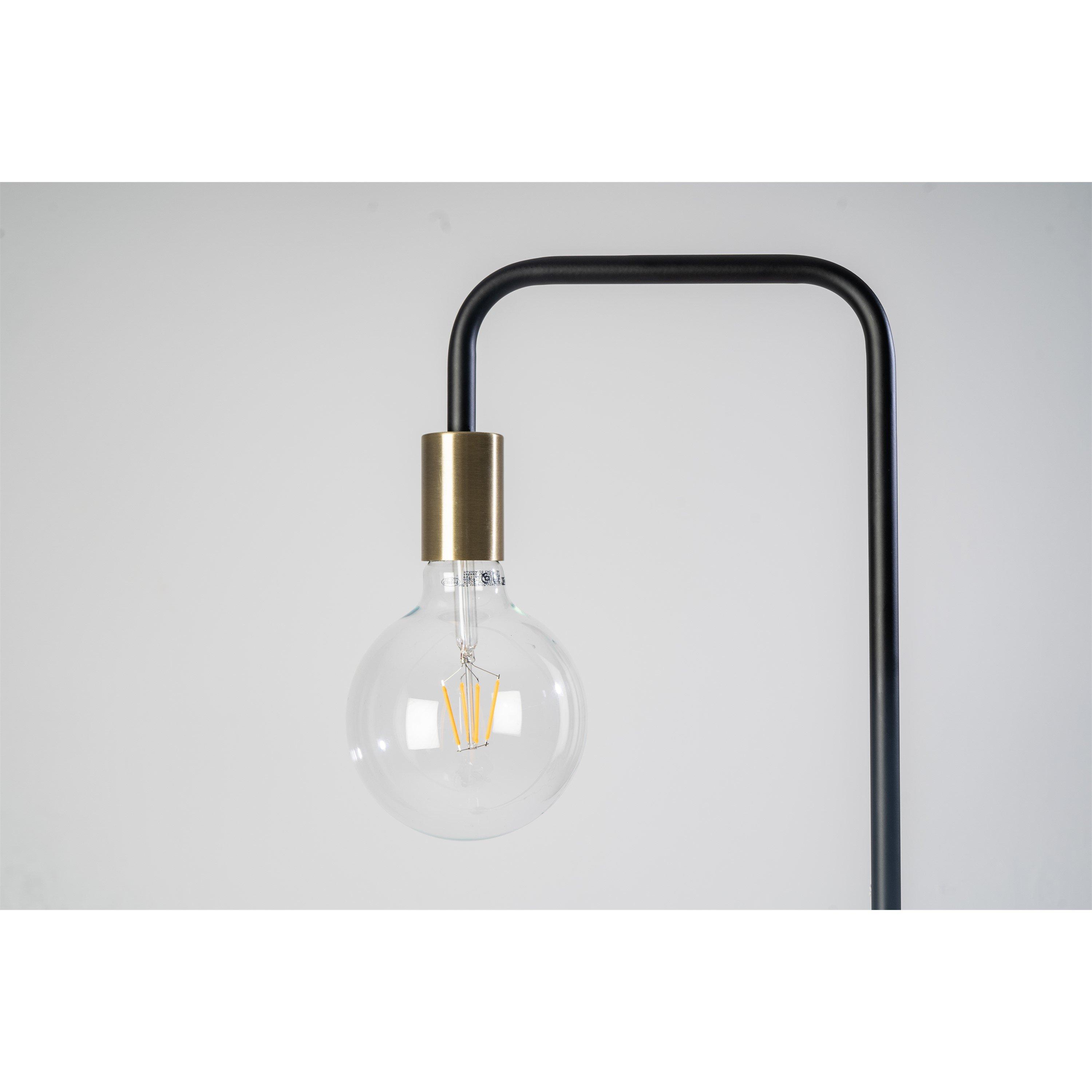 Antique Brass - K Living - Caitlin Industrial Brushed Copper Floor Lamp (Anti - 2