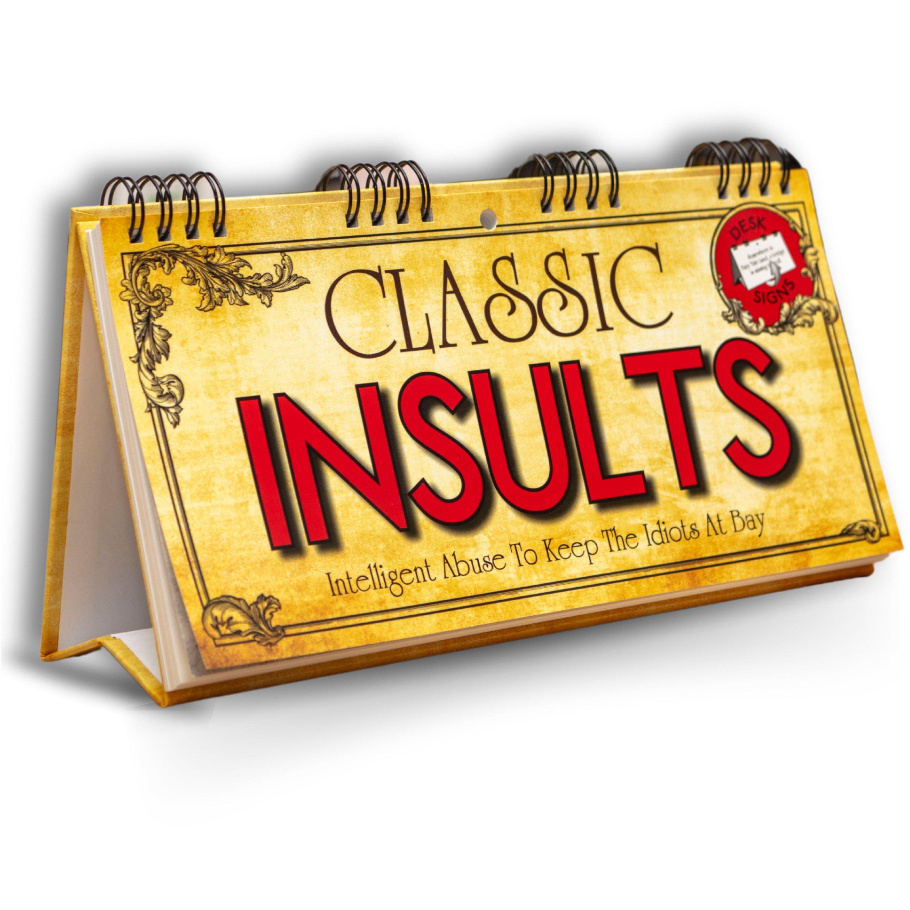 Multi - Boxer Gifts - Classic Insults Flip Book - 1