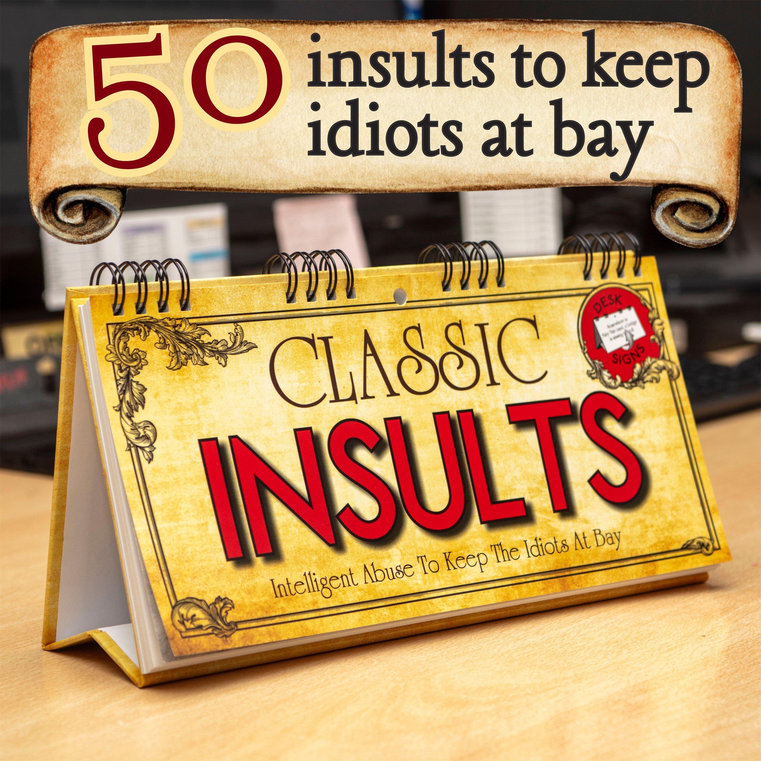 Multi - Boxer Gifts - Classic Insults Flip Book - 4