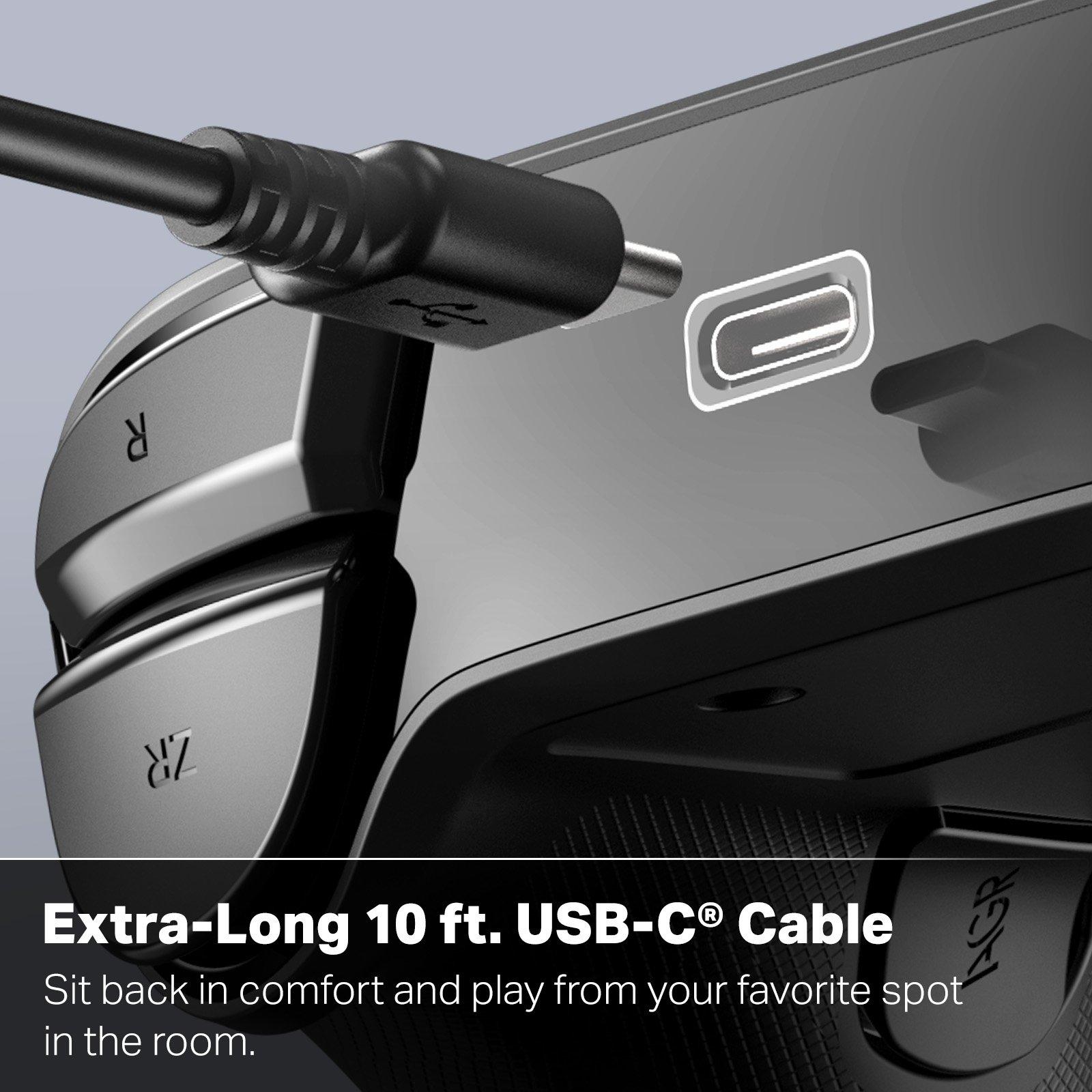 Black - PowerA - Advantage Wired Controller Licensed for Nintendo Switch 2.0 - Black - 5