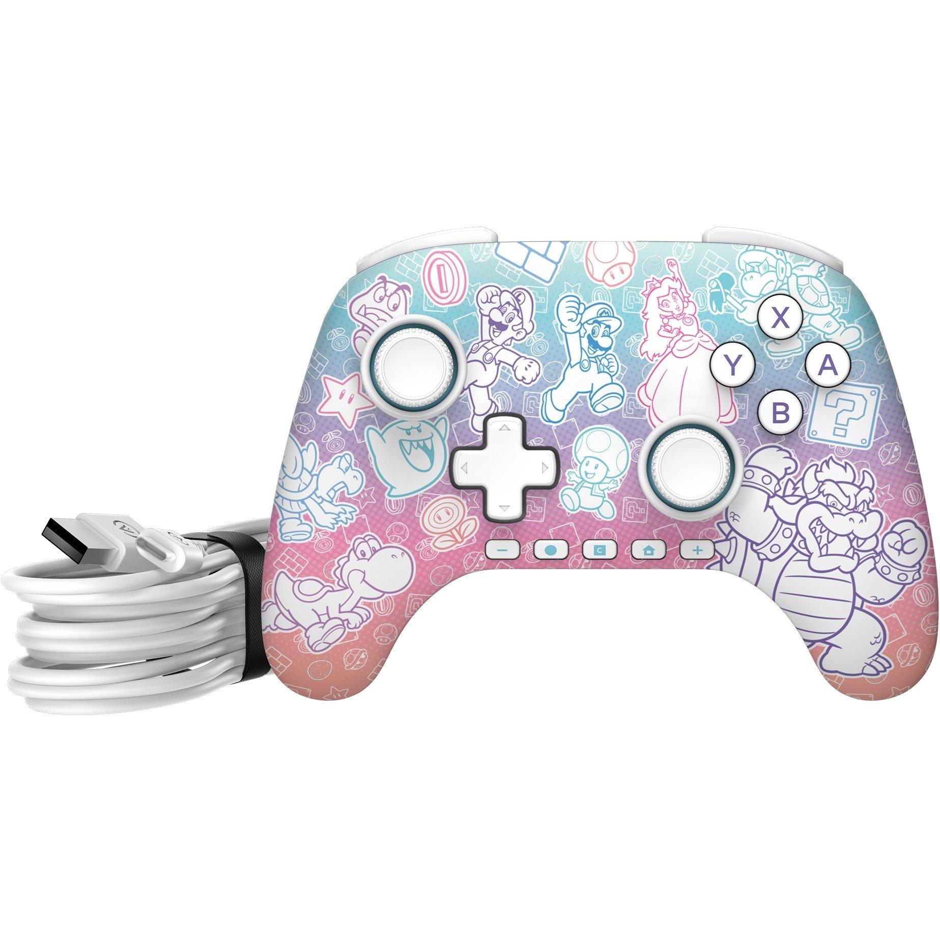 Mushroom - PowerA - Advantage Wired Controller Licensed for Nintendo Switch 2.0 - Mushroom Kingdom - 8