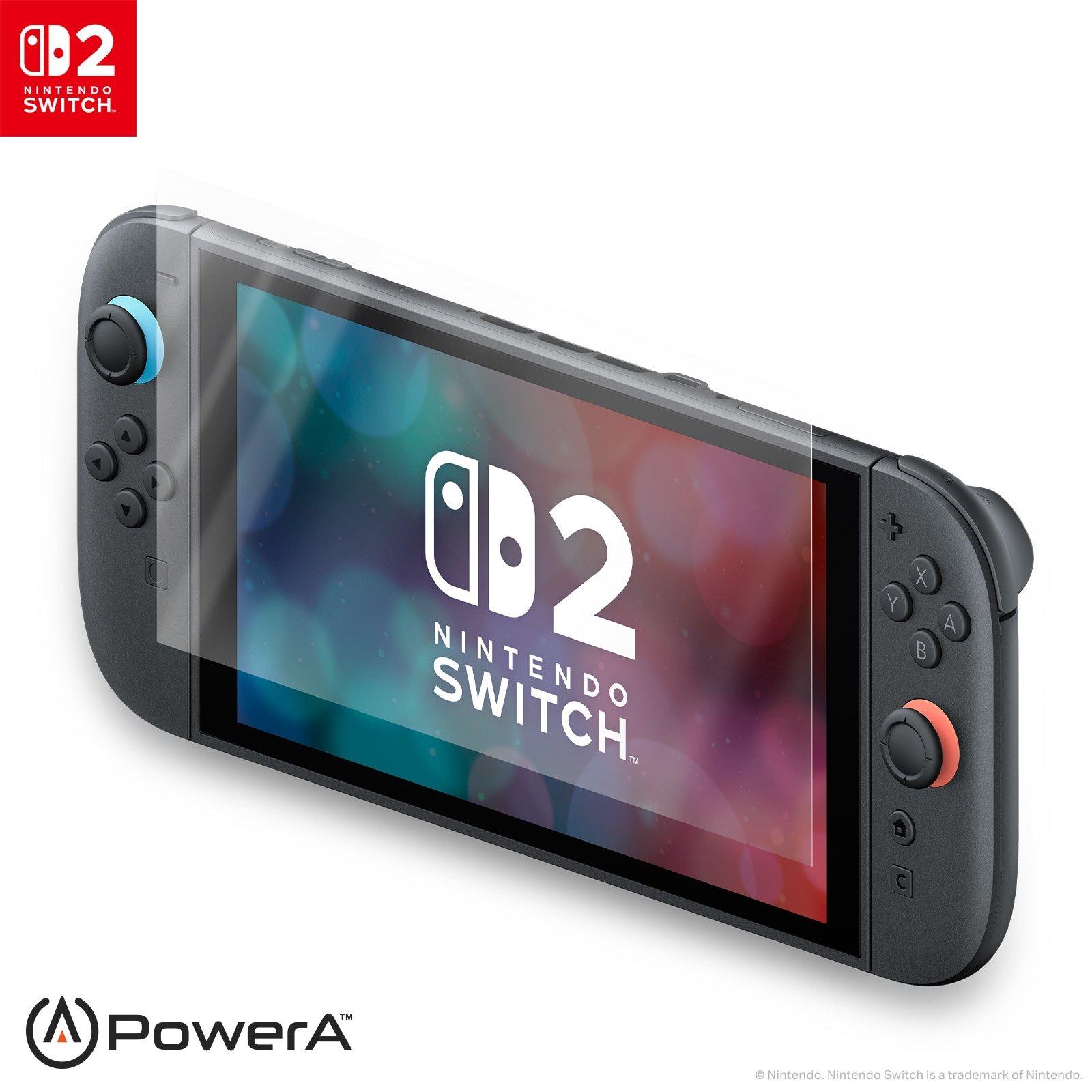Clear - PowerA - 2 pack Screen Protector Licensed for Nintendo Switch 2.0 - 1