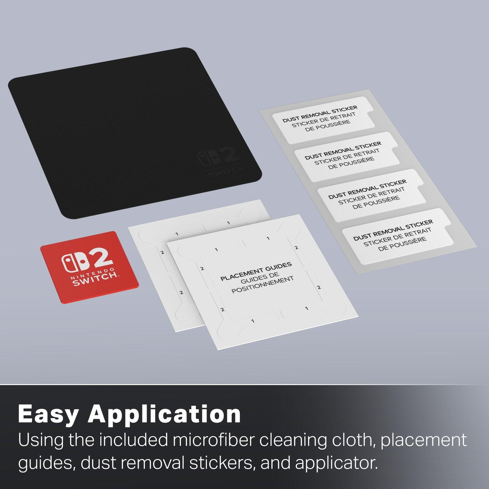 Clear - PowerA - 2 pack Screen Protector Licensed for Nintendo Switch 2.0 - 3