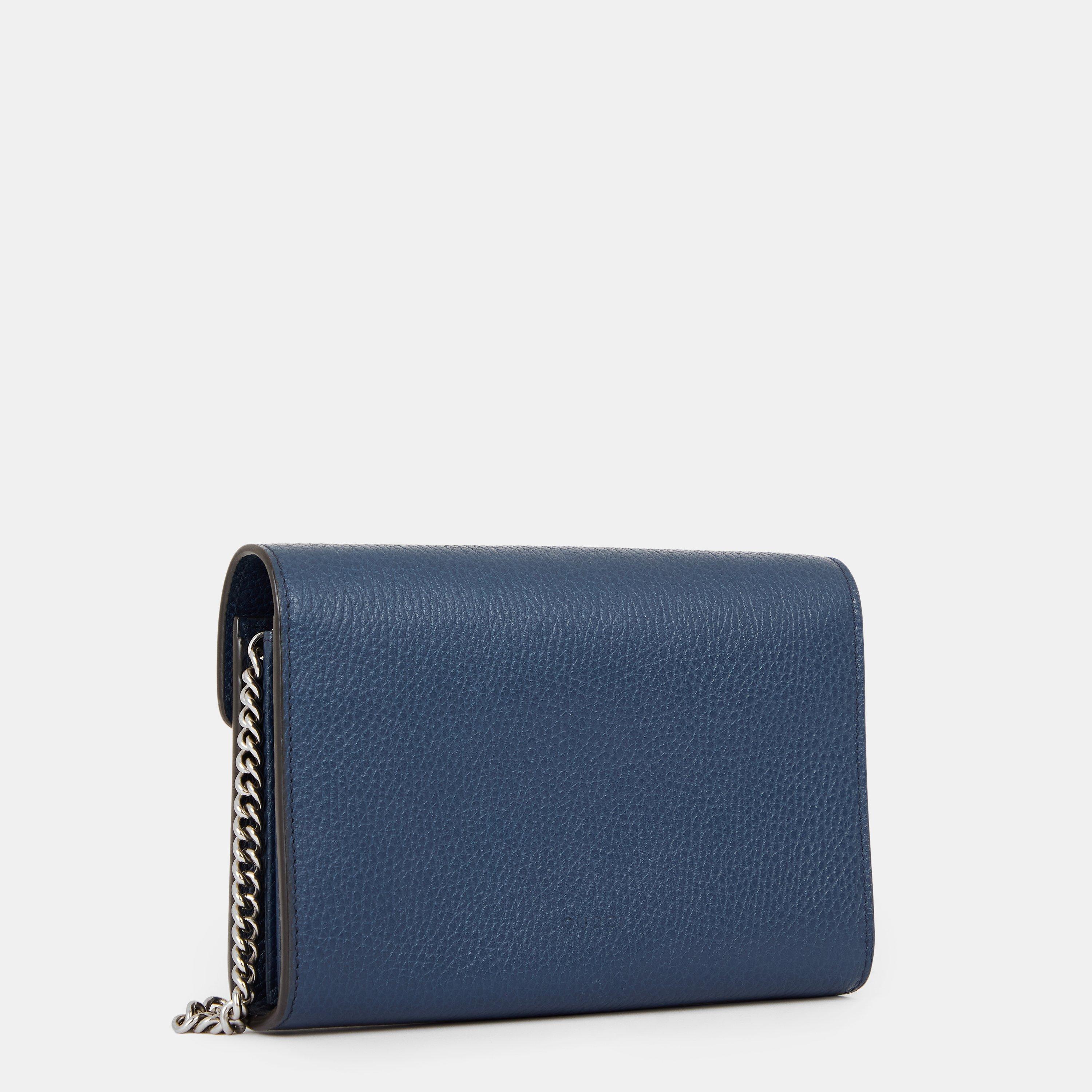 Blue Leather - Gucci - Women's Mini Bag - 2