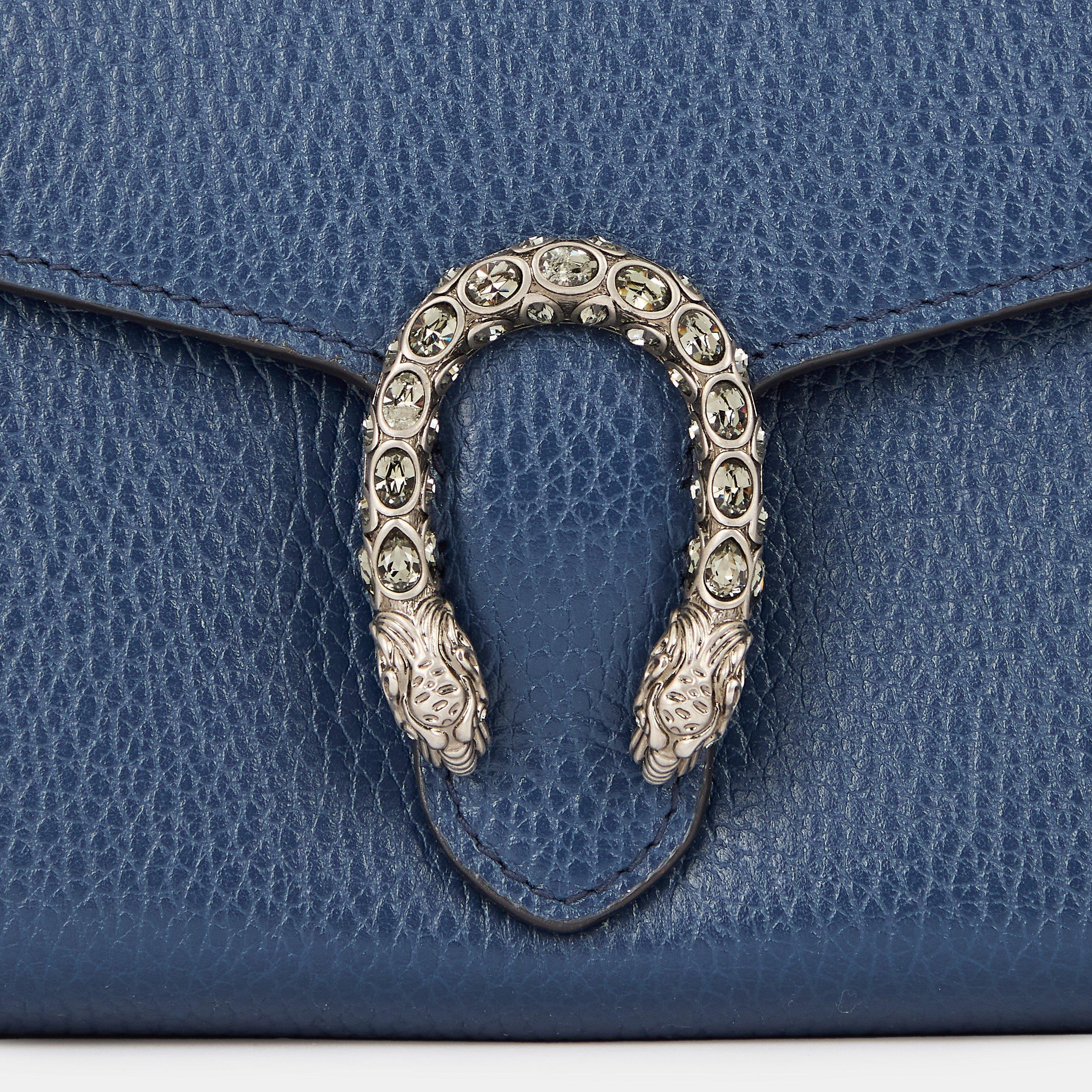 Blue Leather - Gucci - Women's Mini Bag - 3