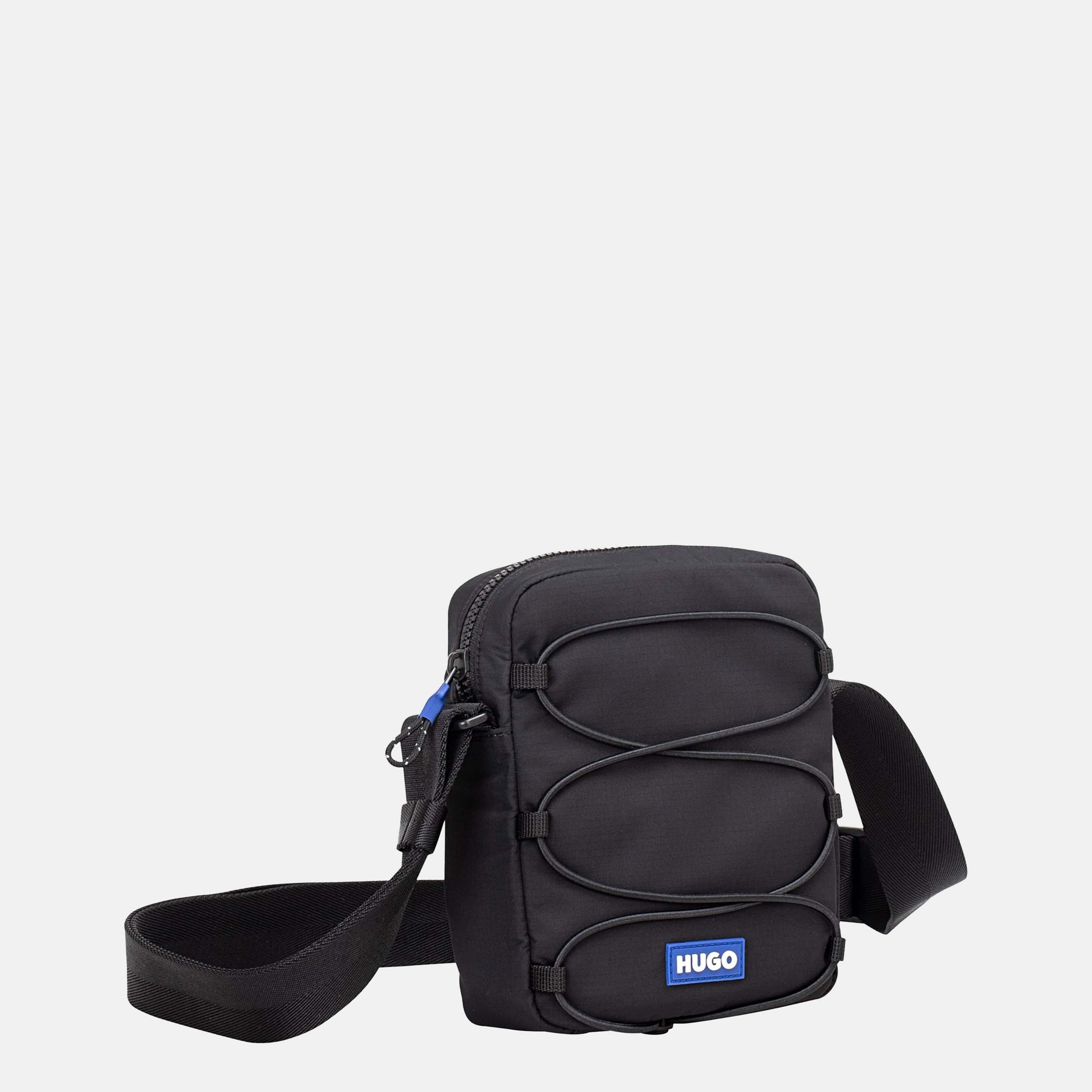 Black 001 - Hugo - Vytal R Rope Ns Zip 10278025 0 Cross Body Bag Mens - 1