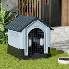 KIDKID PET Weatherproof Dog House Kennel with Door