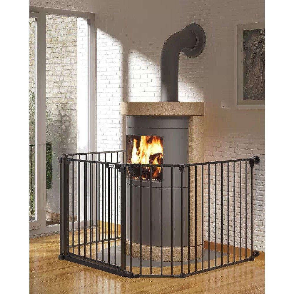 Black - KIDKID - Foldable Metal Pet or Kid Playpen - 1