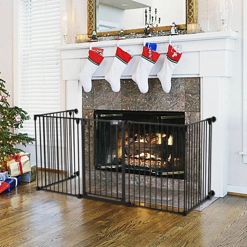 Black - KIDKID - Foldable Metal Pet or Kid Playpen - 2