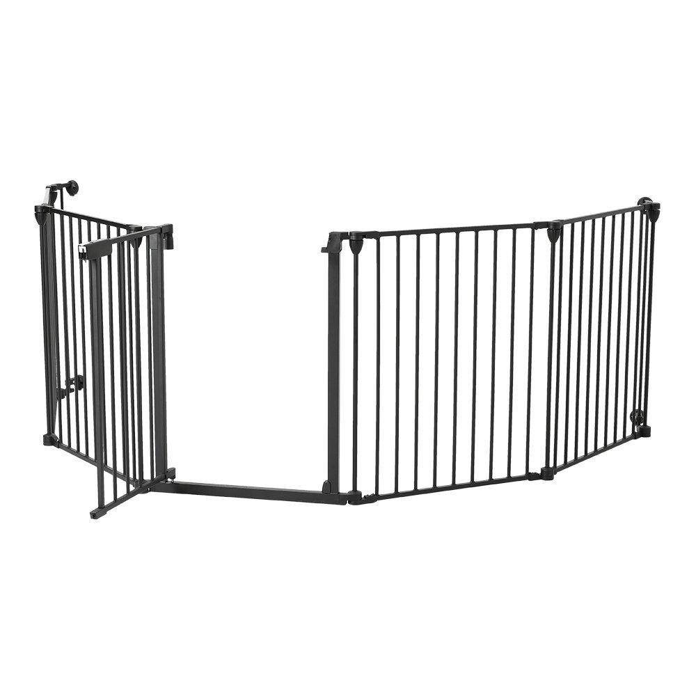 Black - KIDKID - Foldable Metal Pet or Kid Playpen - 5