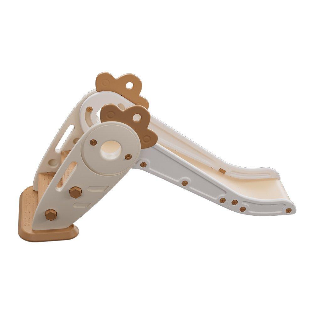 Beige - KIDKID - Lovely Folding Plastic Carrot Slide for Toddler - 5