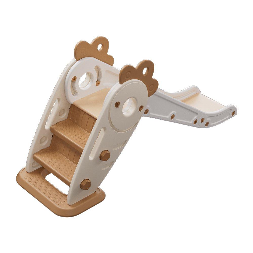 Beige - KIDKID - Lovely Folding Plastic Carrot Slide for Toddler - 6