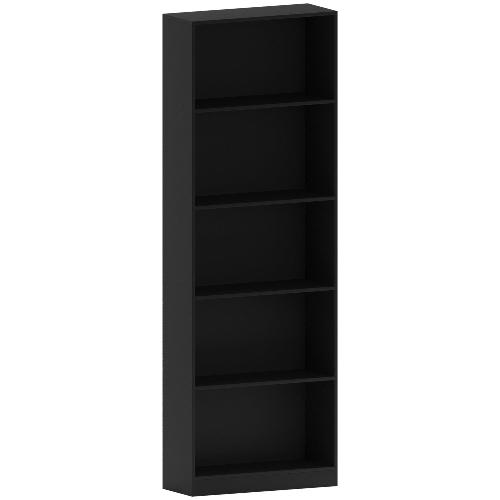 Black - Lassic - Vida Designs Cambridge 5 Tier Extra Large Bookcase - 7