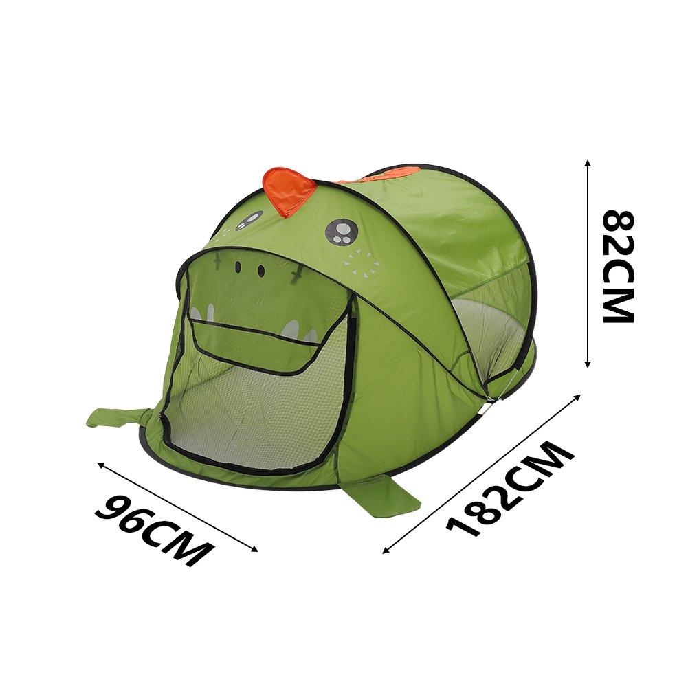 Green - KIDKID - Dinosaur-Themed Kids Play Tent - 10