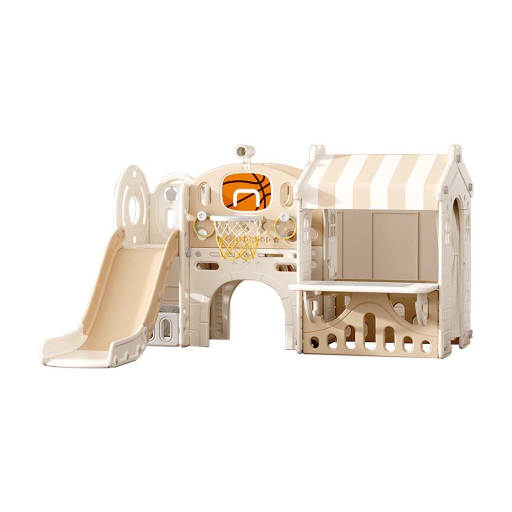 Beige - KIDKID - Toddler Slide Climber Playhouse Combo - 1