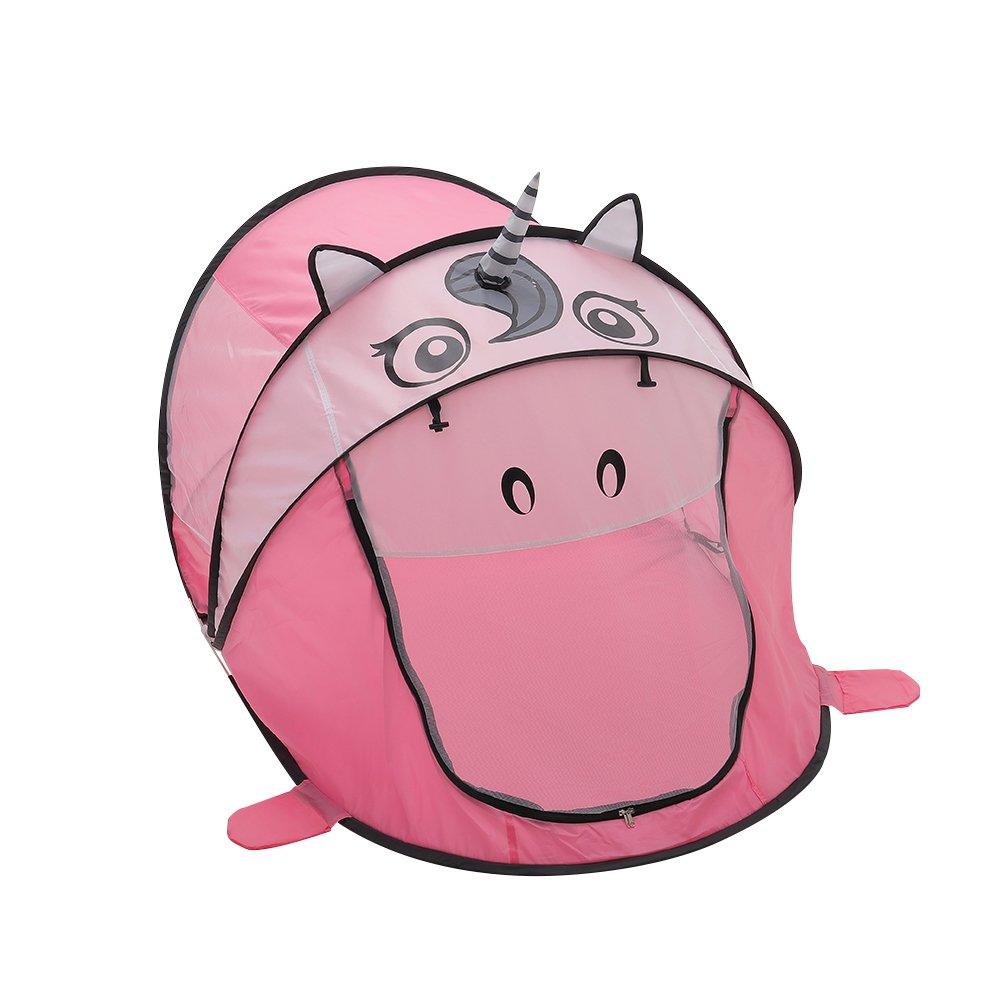 Pink - KIDKID - Cute Pink Unicorn Kids Play Tent - 3