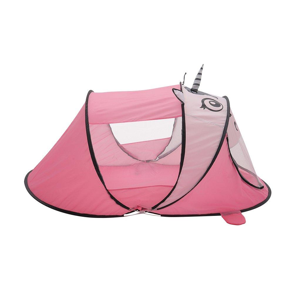 Pink - KIDKID - Cute Pink Unicorn Kids Play Tent - 4