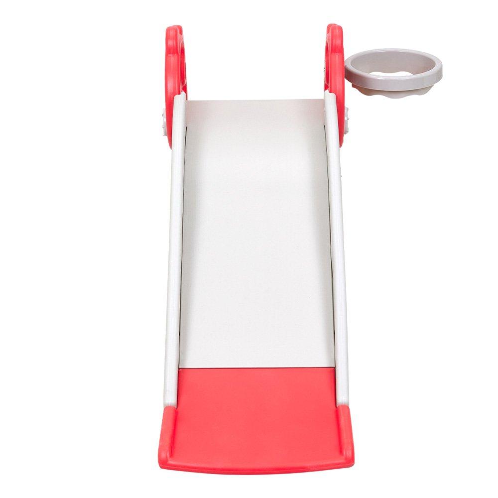 Red - KIDKID - Mini Panda Slide with Basket - 5